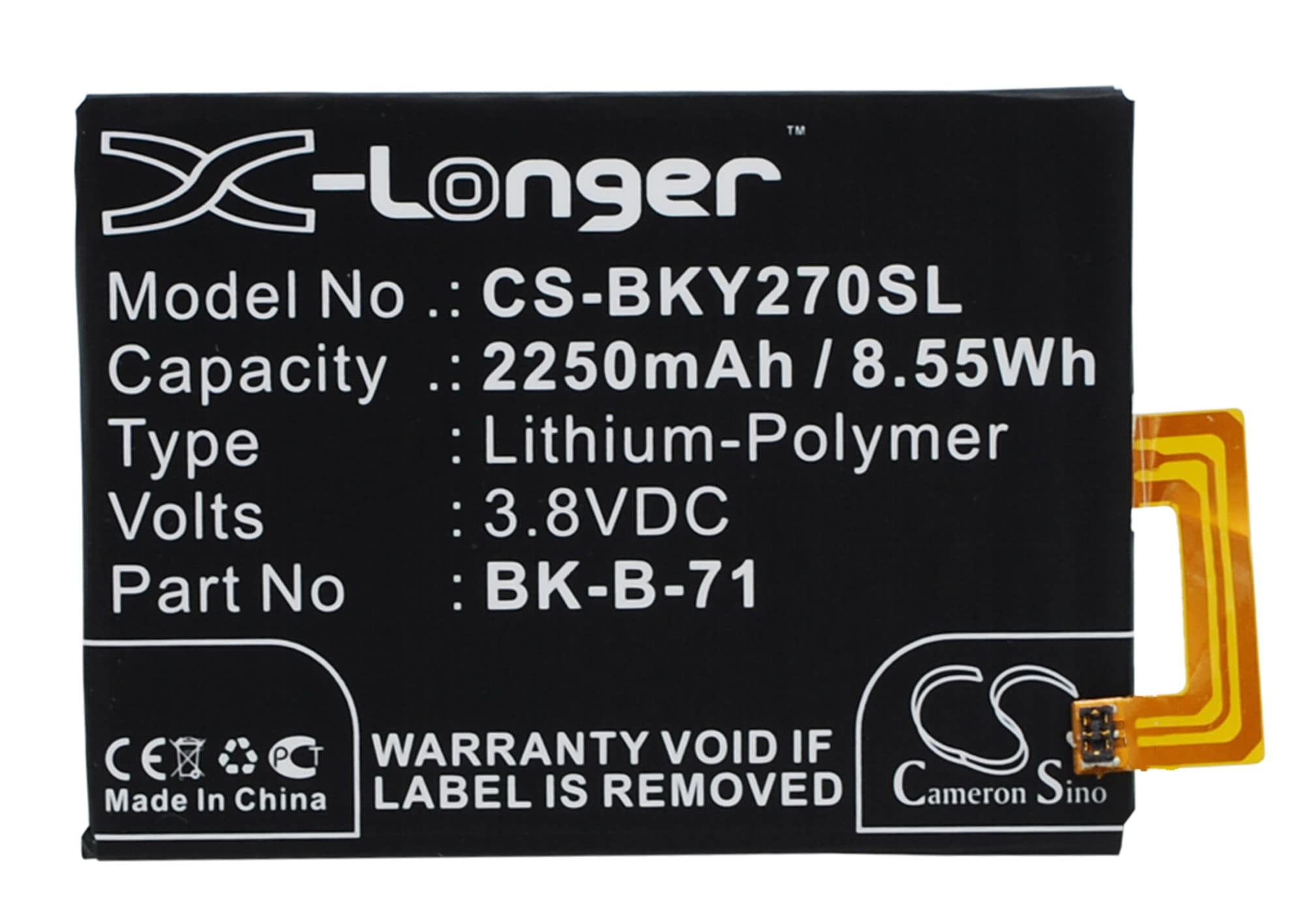 Batteri for smarttelefon, mobil for BBK VIVO Y18, VIVO Y18L