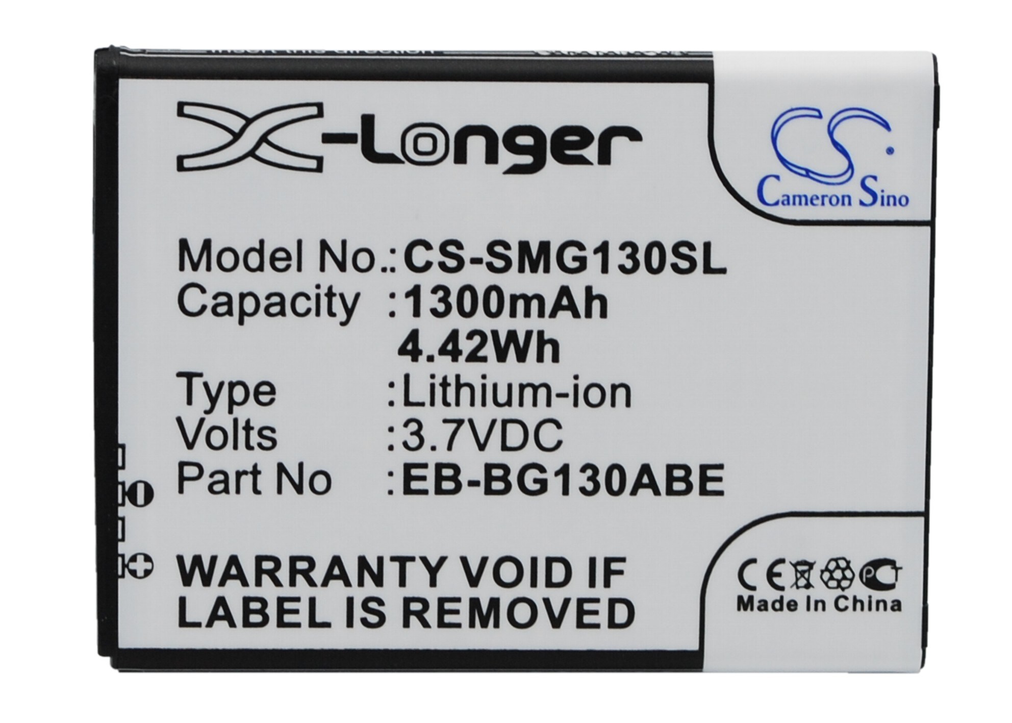 Batteri for SmartPhone, mobil for Samsung SM-G130, SM-G130E, SM-G130H og andre.