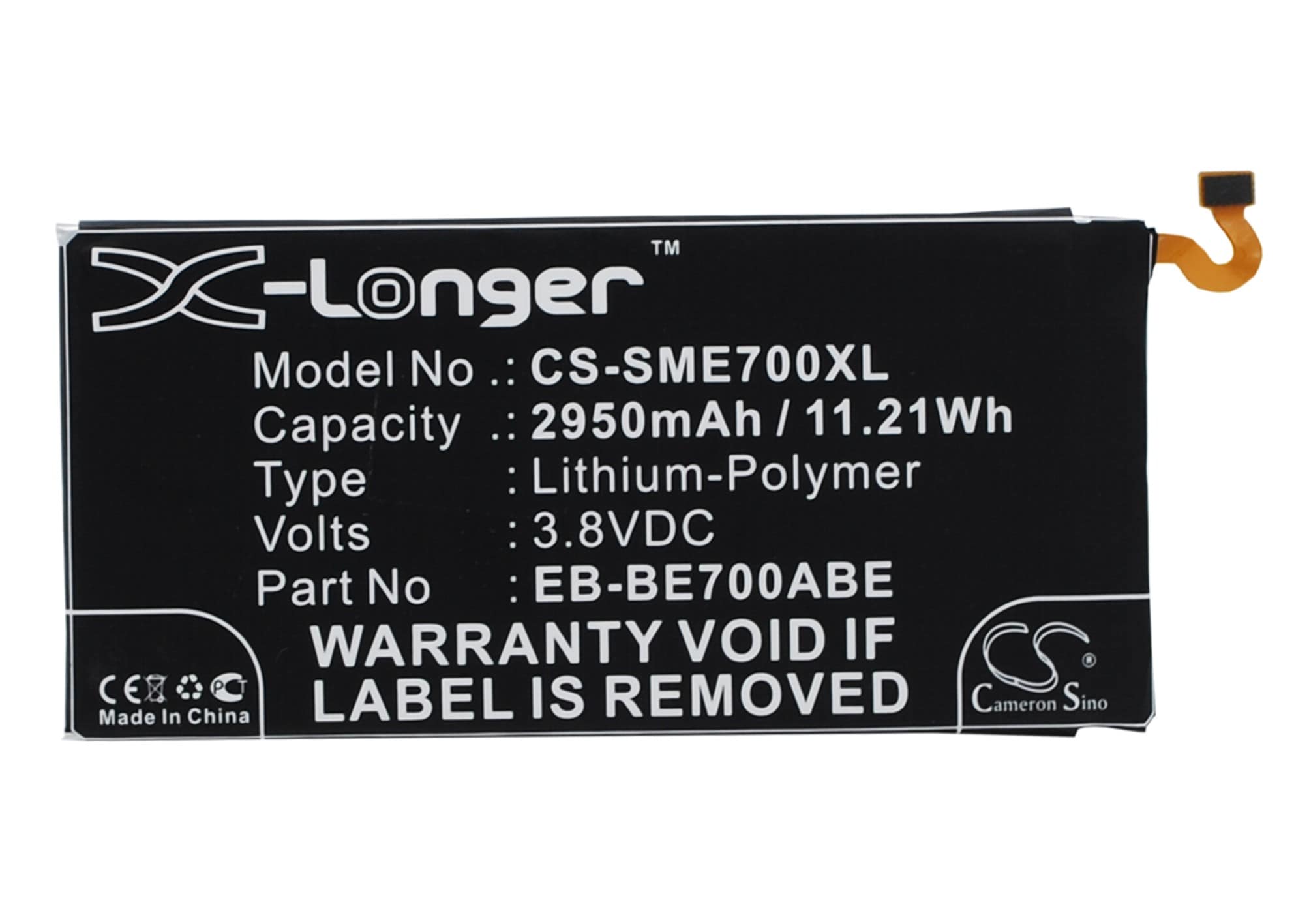 Batteri for SmartPhone, Mobil for Samsung Galaxy E7, SM-E700M, SM-E700F og andre.