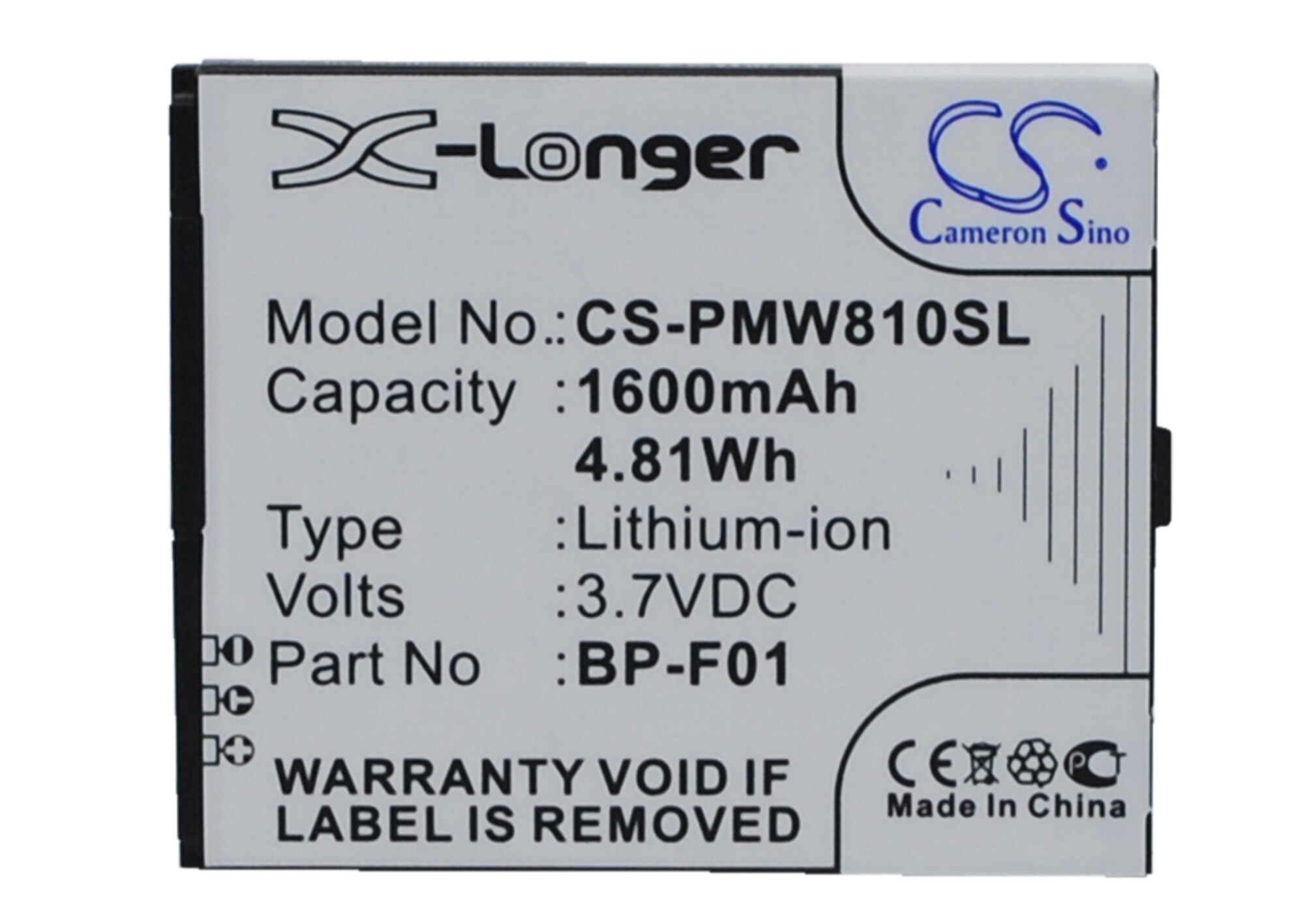Batteri for smarttelefon, mobil for PHICOMM FWS610, FWS810