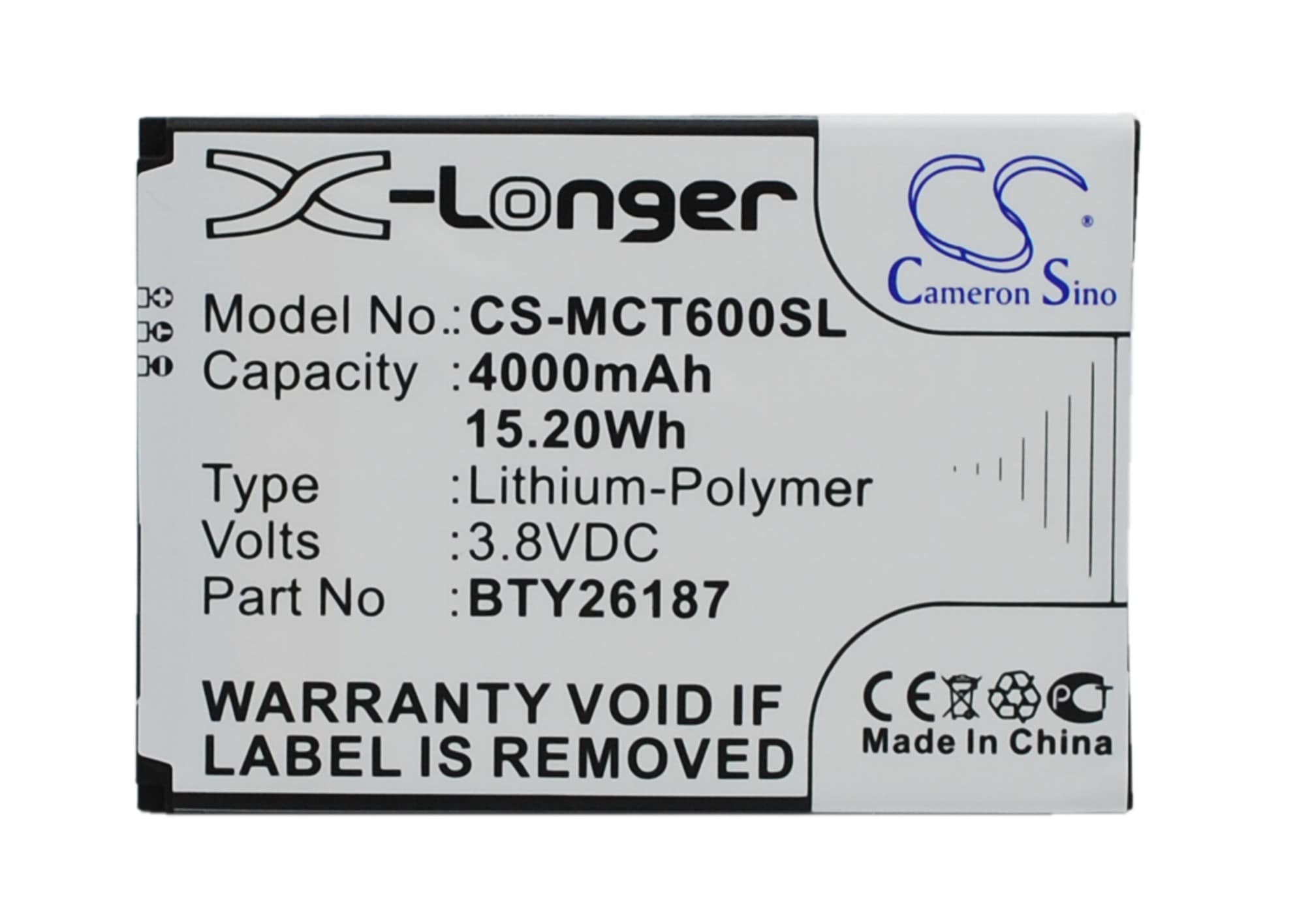 Batteri for SmartPhone, Mobil for Mobistel Cynus T6