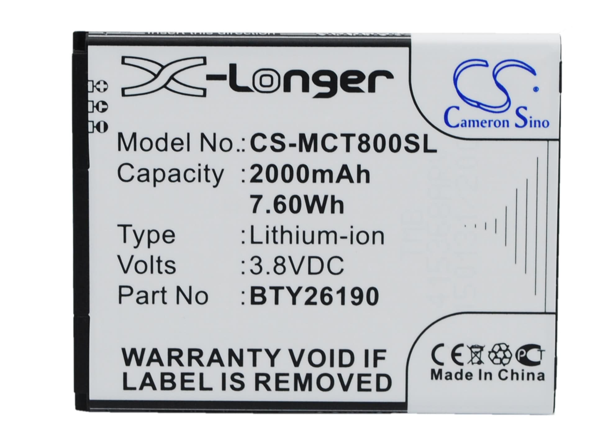 Batteri for SmartPhone, Mobil for Mobistel Cynus T8