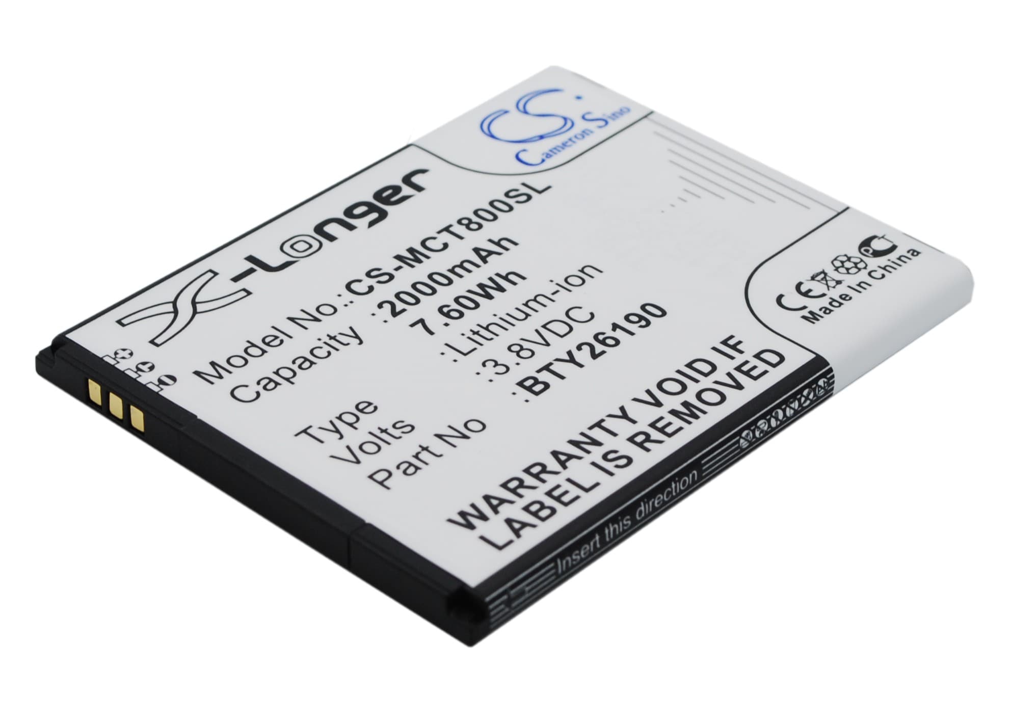 Batteri for SmartPhone, Mobil for Mobistel Cynus T8