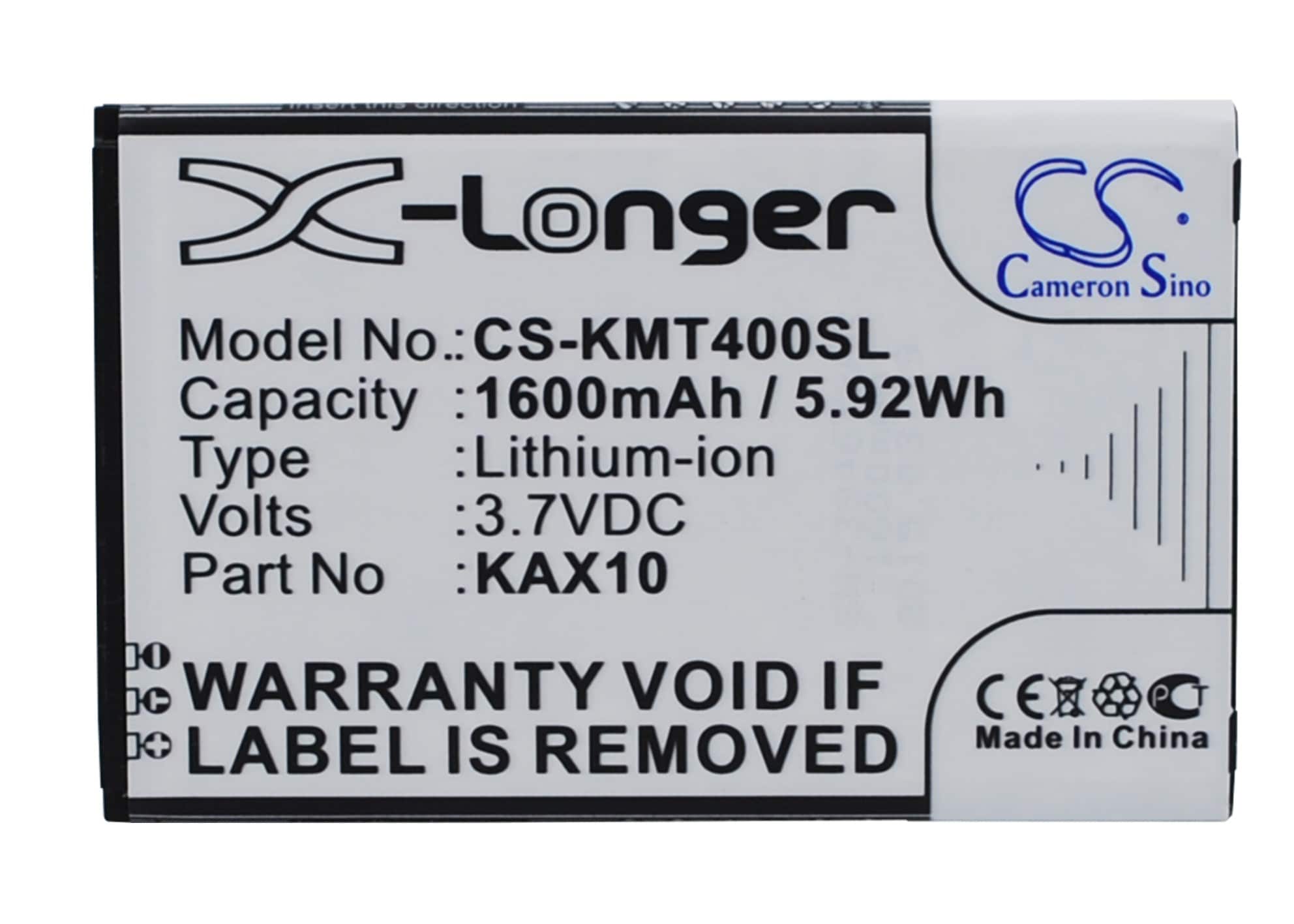 Batteri for smarttelefon, mobil for KAZAM Trooper X4.0