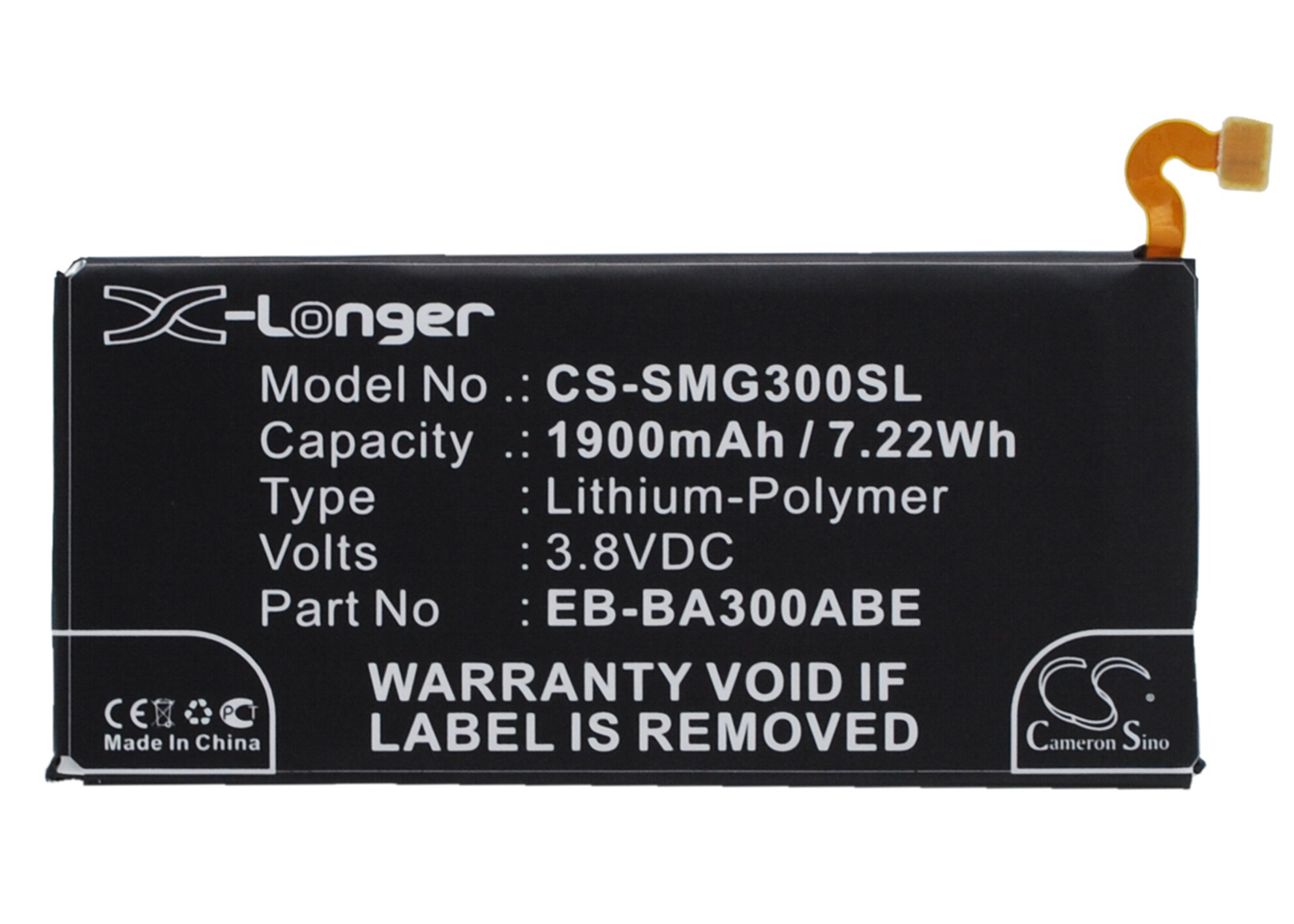 Batteri for SmartPhone, Mobil for Samsung Galaxy A3, SM-A3009, SM-A3000 og andre.