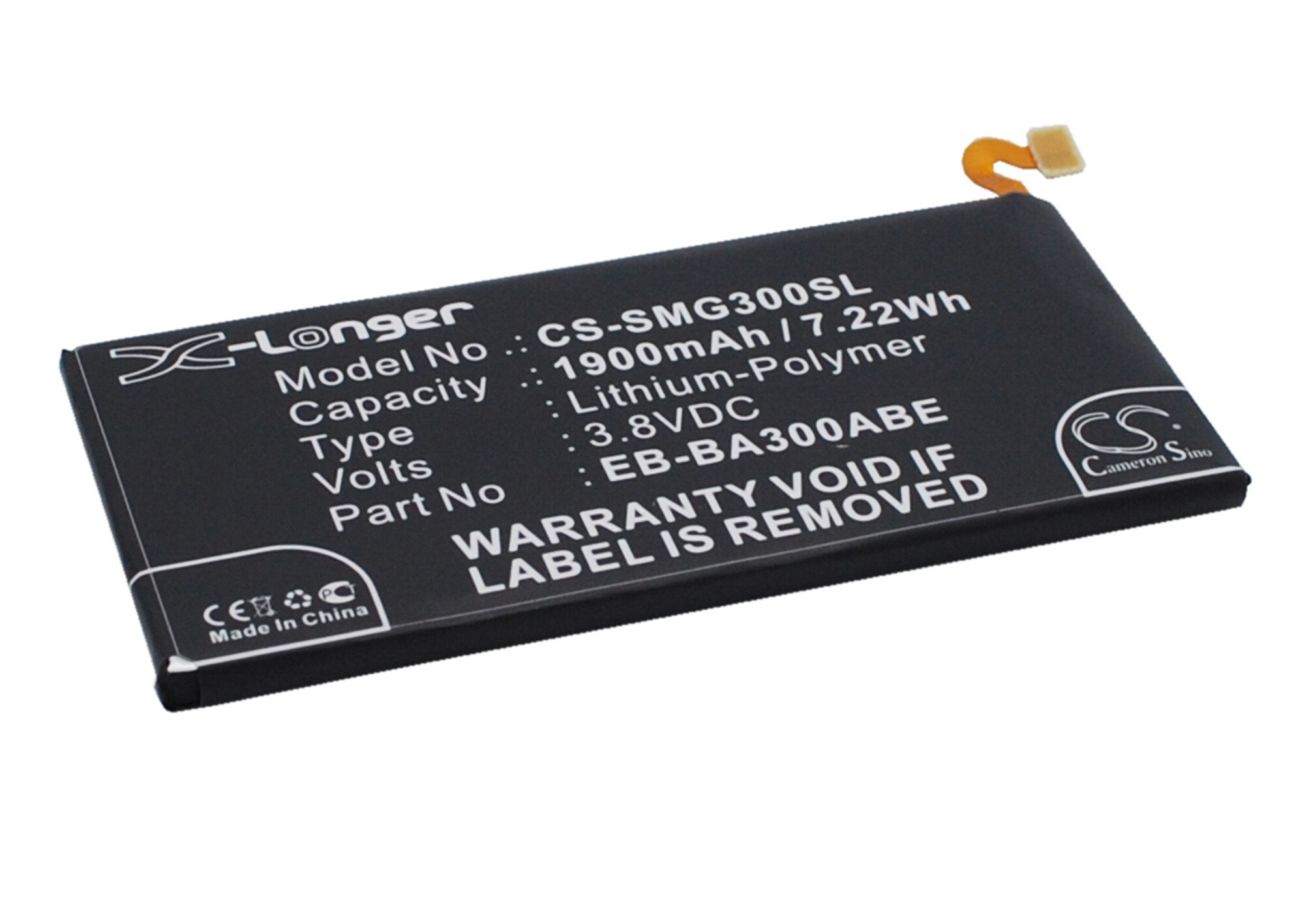 Batteri for SmartPhone, Mobil for Samsung Galaxy A3, SM-A3009, SM-A3000 og andre.