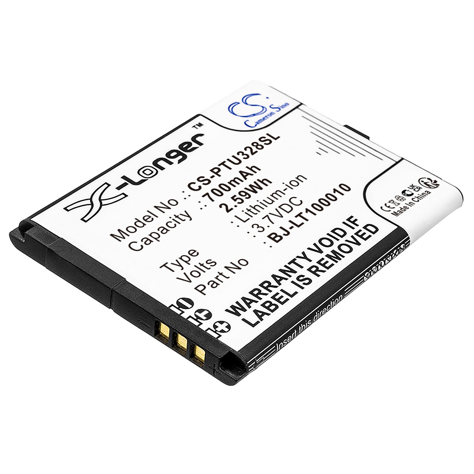 Batteri for SmartPhone, Mobil for Panasonic KX-TU327, KX-TU327EX, KX-TU327EXBE og andre.