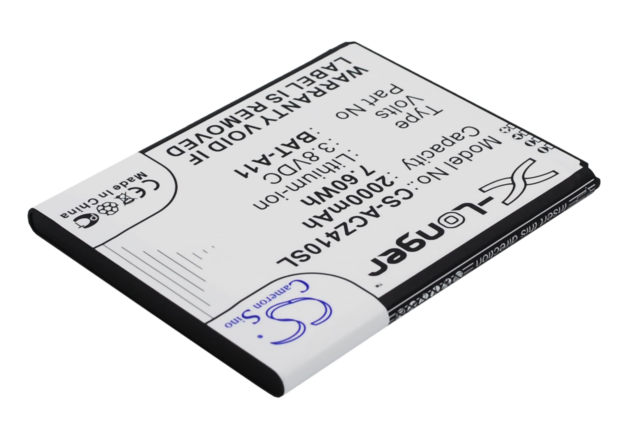 Batteri for SmartPhone, mobil for Acer Liquid Z410, Liquid M330, Liquid M330 LTE og andre.