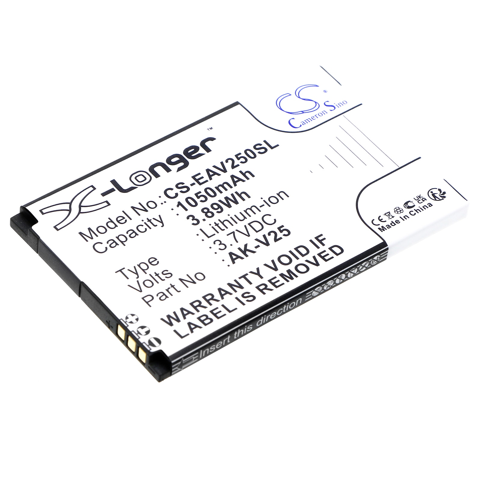 Batteri til SmartPhone, mobil til Emporia Pure, V25, V25_001 etc.