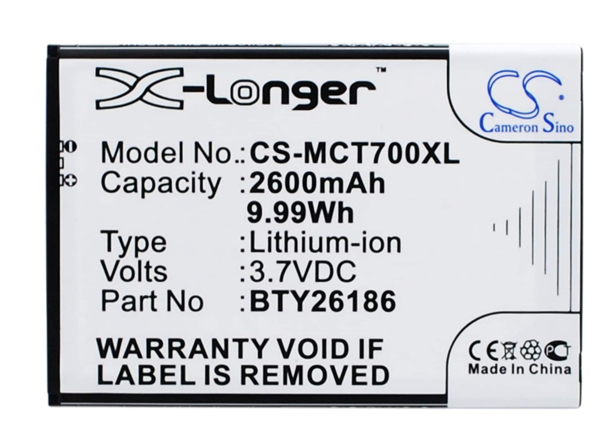 Batteri for SmartPhone, Mobil for Mobistel Cynus T7, MT-600S, MT-600W