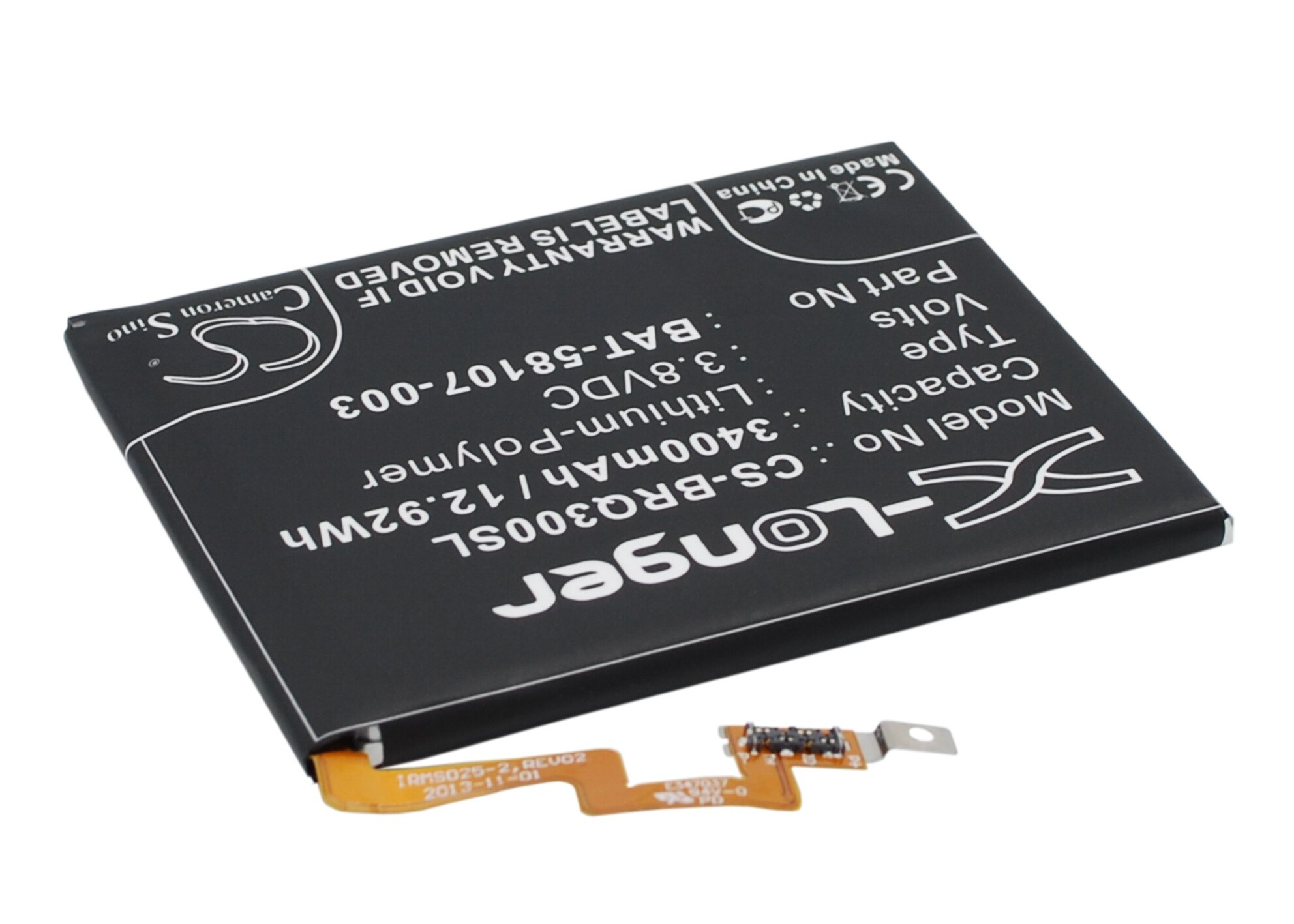 Batteri til SmartPhone, mobil til Blackberry Q30, Passport, Passport 4G osv.