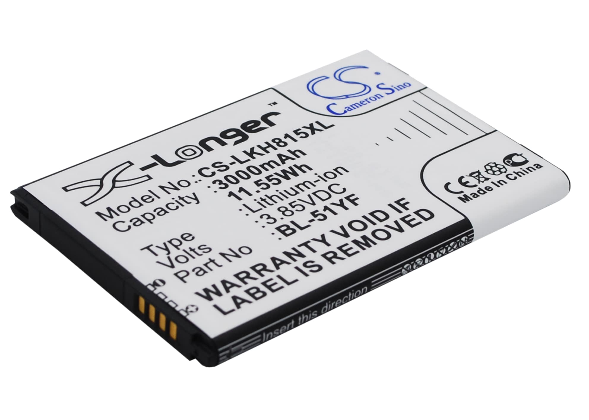 Batteri for SmartPhone, Mobil for $ 0000016n G4, H815T, H818P og andre.
