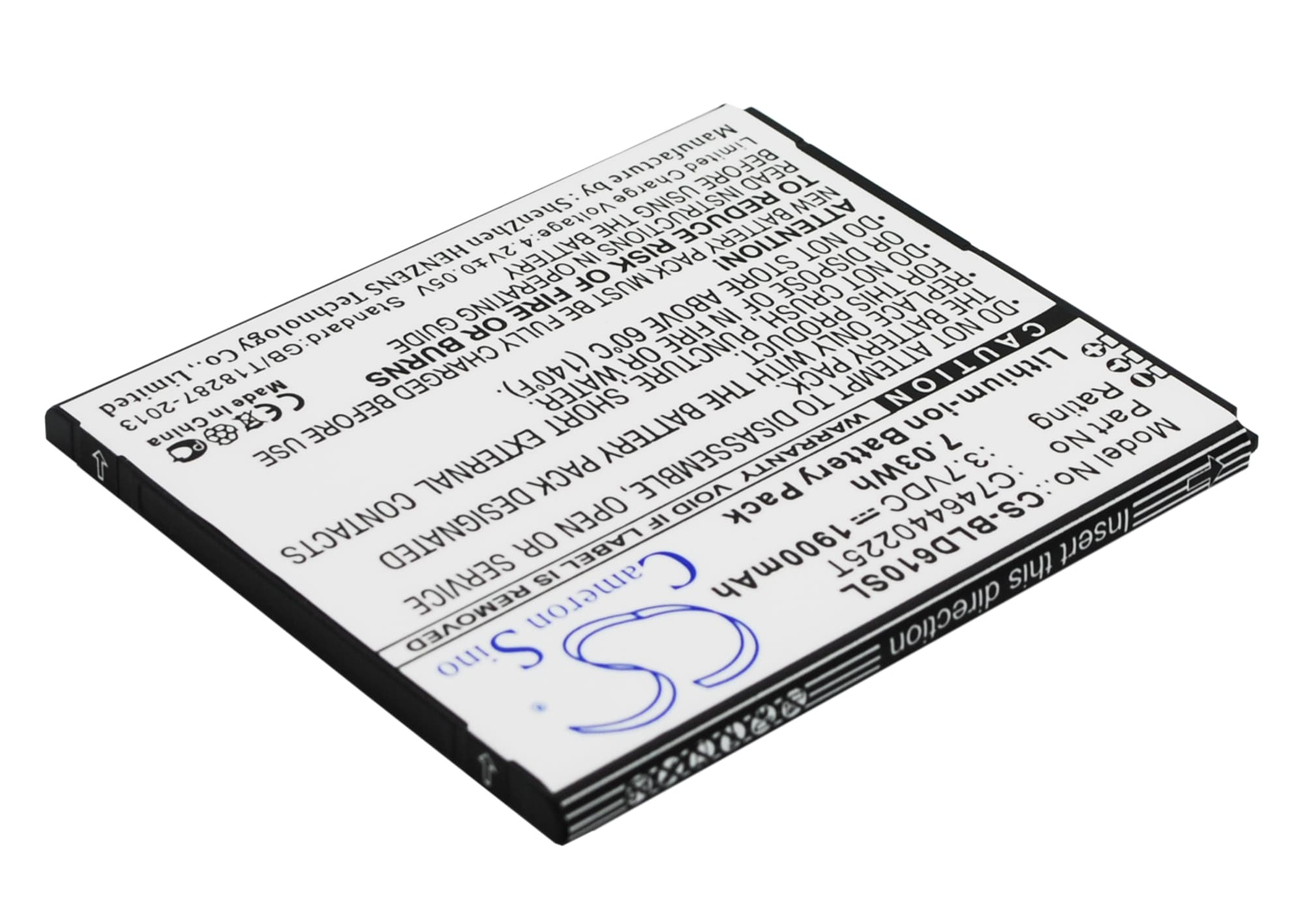 Batteri for SmartPhone, Mobil for BLU Studio 5.5, D610, D610A etc.