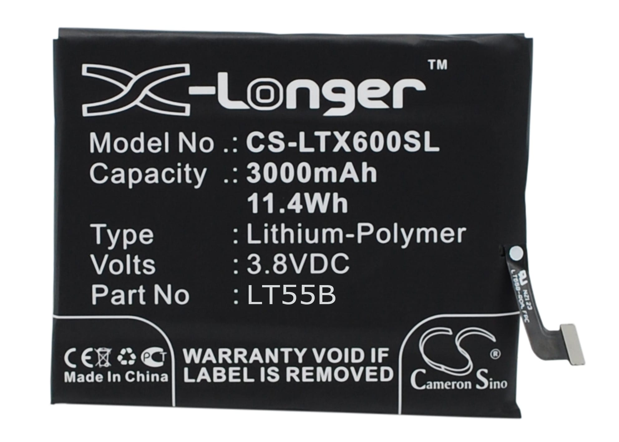 Batteri for smarttelefon, mobil for LeTV 1, X600, LT55B
