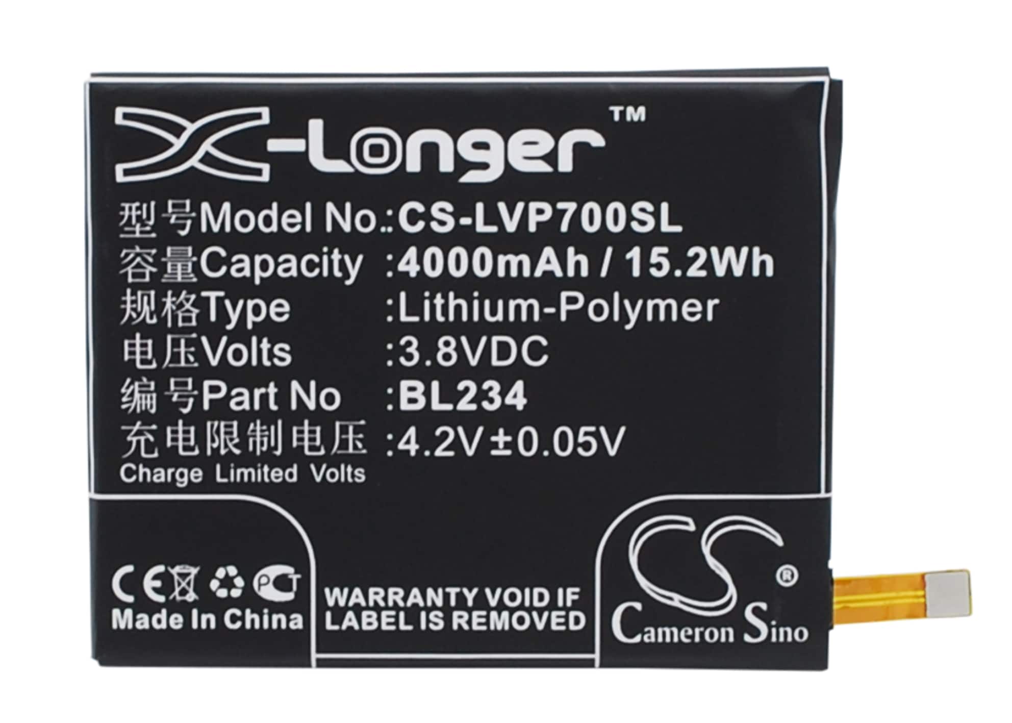 Batteri for SmartPhone, Mobil for Lenovo P70t, VIBE P1m, A5000 DUAL
