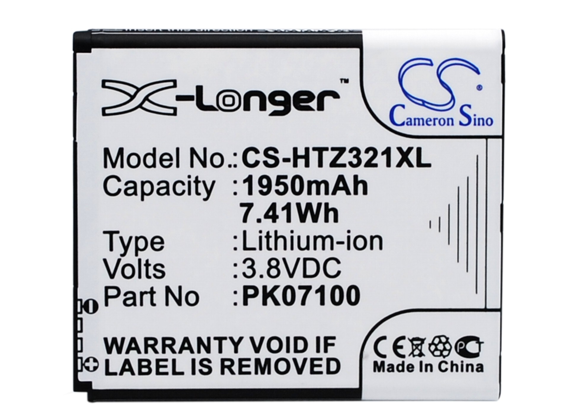 Batteri for SmartPhone, Mobil for HTC J Z321e, J ISW13HT, Nippon og andre.