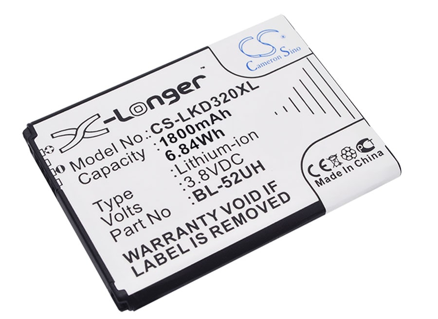 Batteri for SmartPhone, Mobil for LG Optimus L70, D320, MS323 og andre.