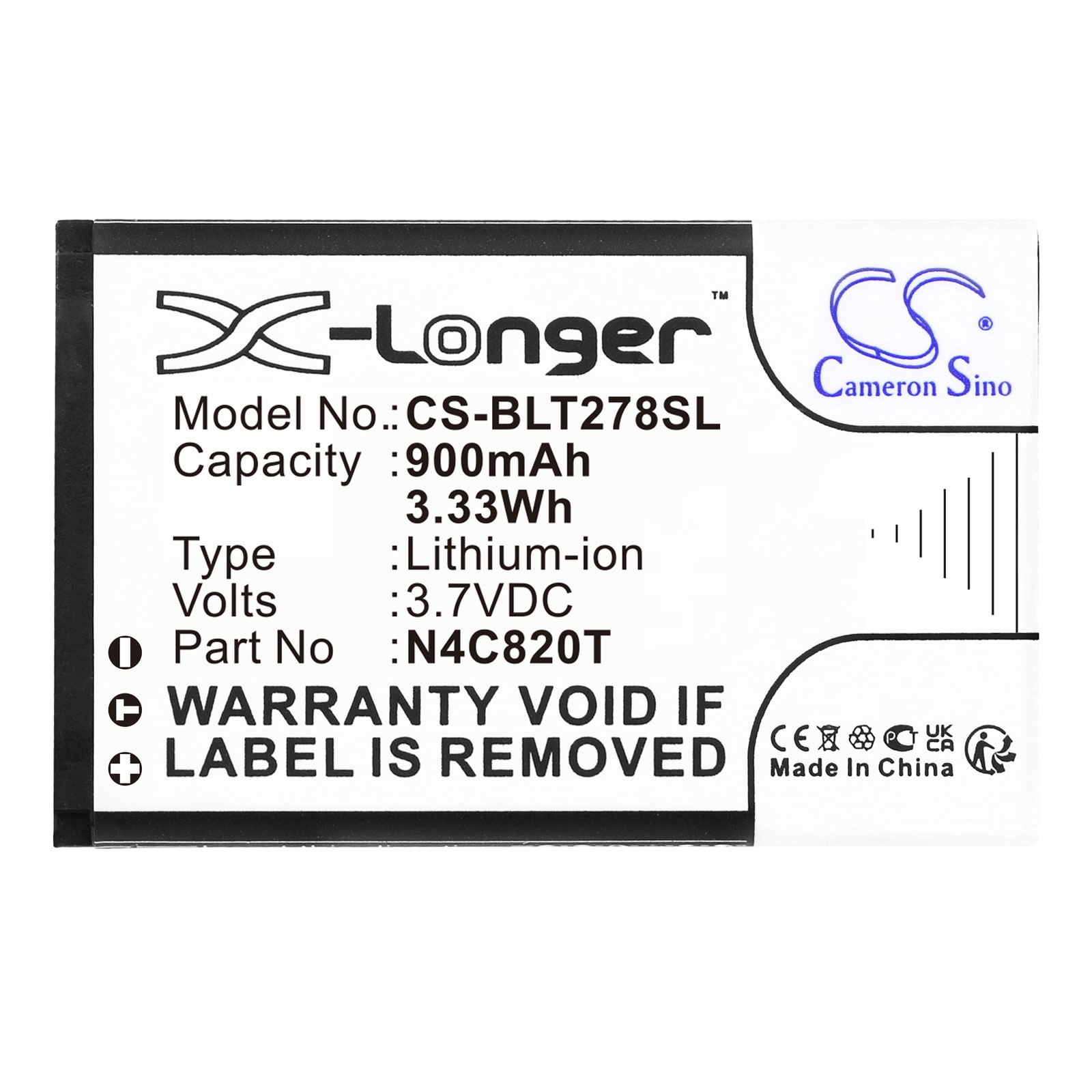 Batteri for SmartPhone, Mobil for BLU Samba TV, T276T, T278X etc.