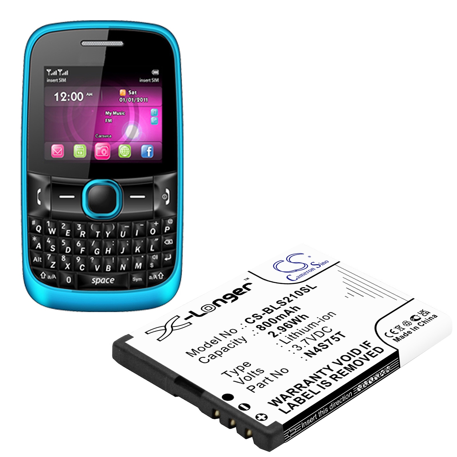 Batteri for SmartPhone, Mobil for Binatone SM800