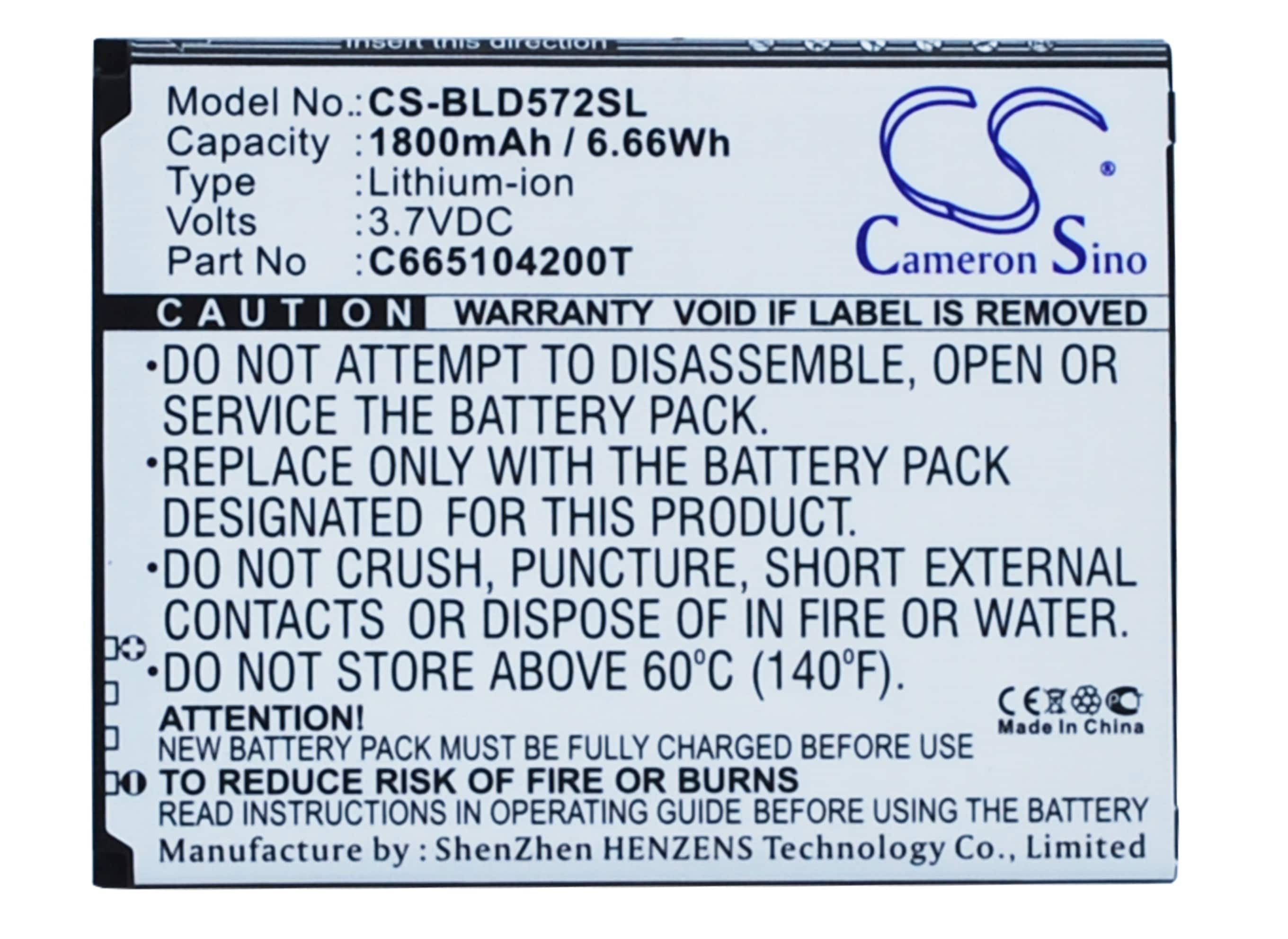Batteri for smarttelefon, mobil for BLU Studio 5.0S, D572A, Y530Q osv.