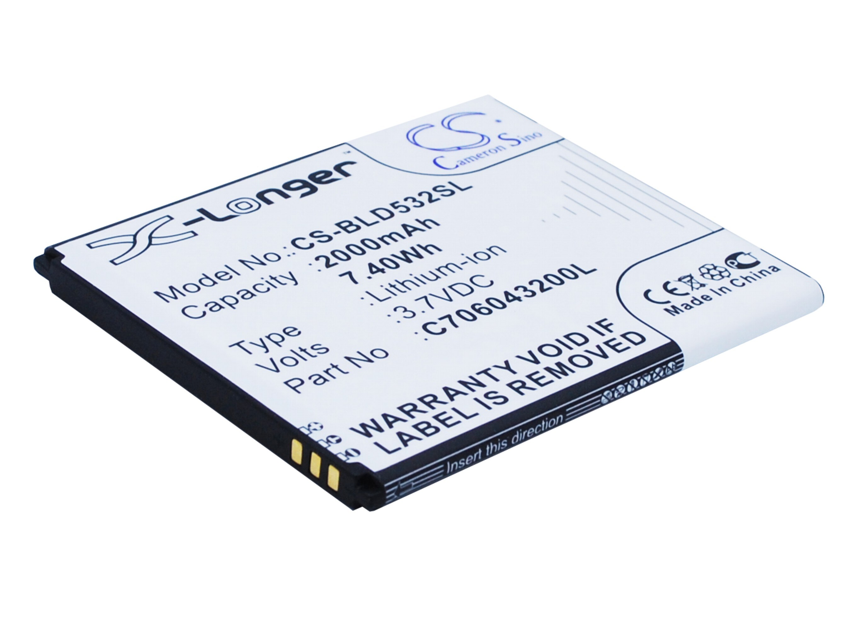 Batteri for SmartPhone, mobil for BLU Studio 5.0C HD, Studio 5.0 II osv.
