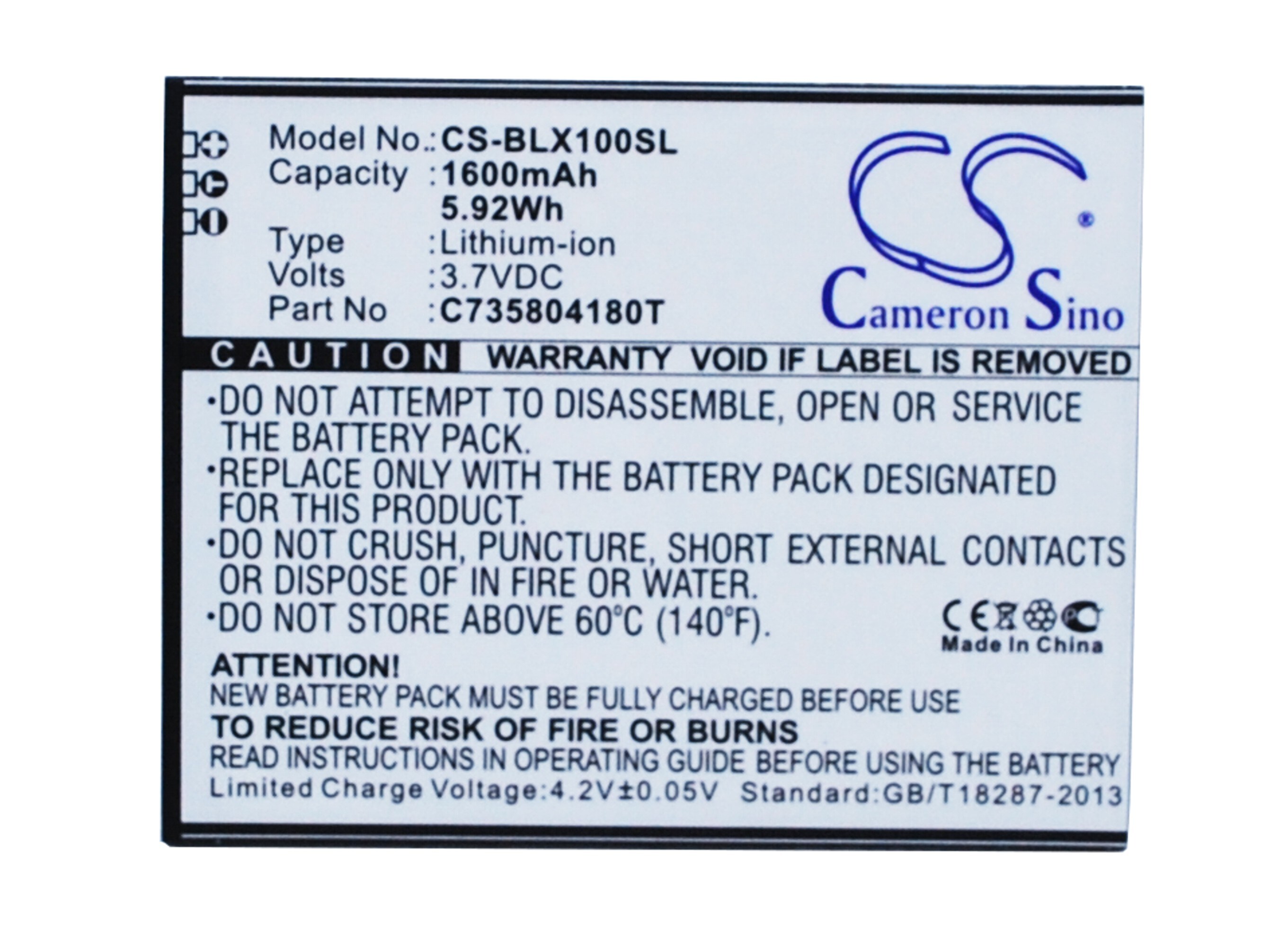 Batteri for smarttelefon, mobil for BLU Life Play, Life Play X, L102A osv.