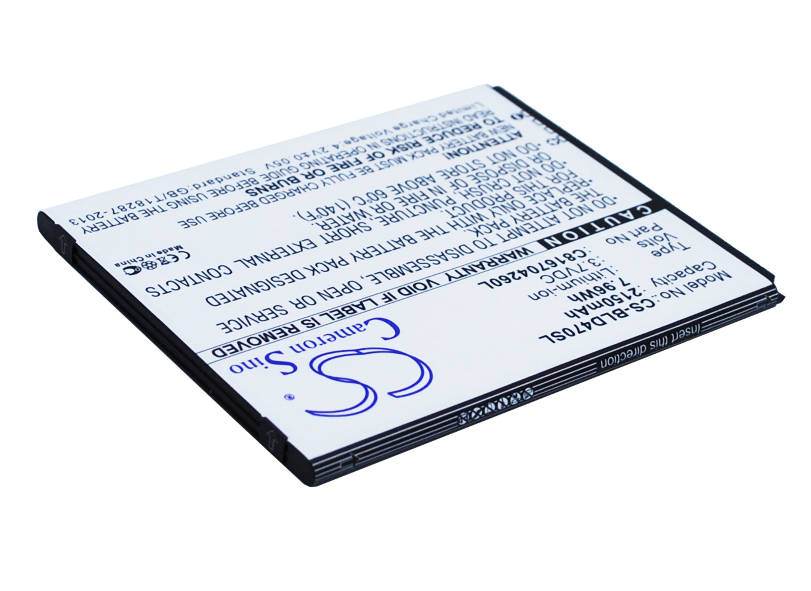 Batteri for smarttelefon, mobil for BLU Dash 5.5, D470, D470U osv.