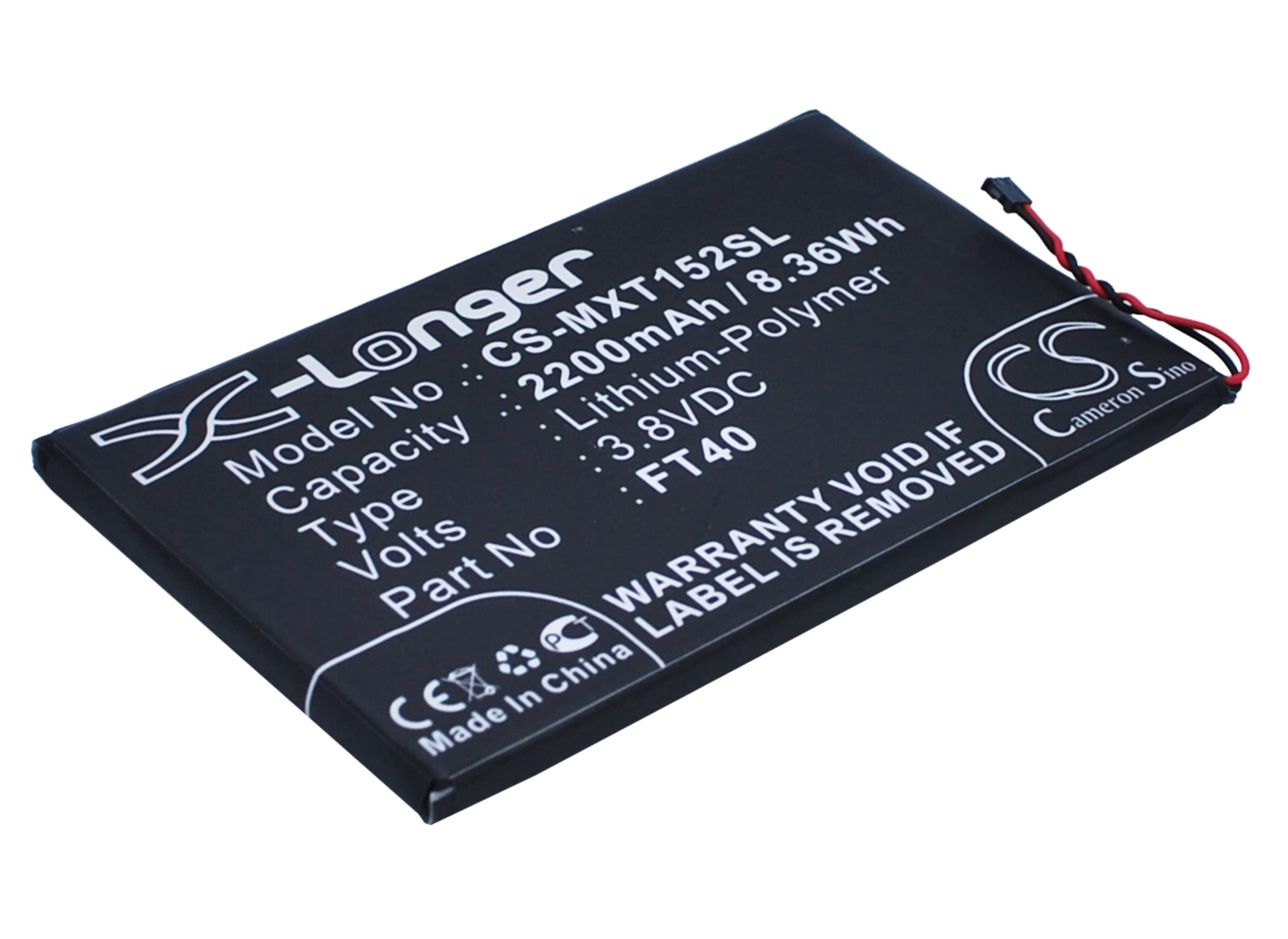Batteri for SmartPhone, mobil for Motorola MotoE 2nd, XT1526, XT1528 og andre.