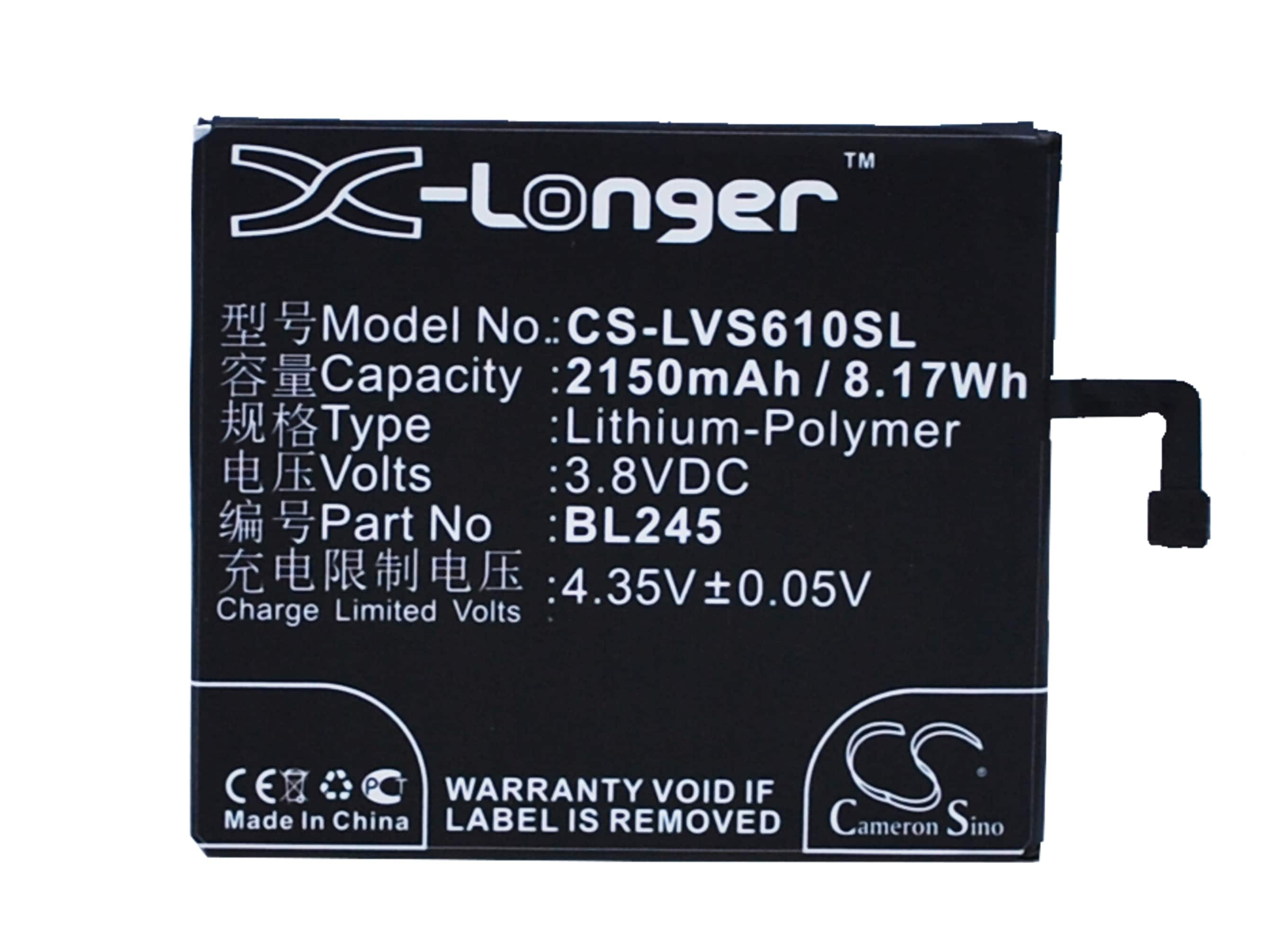 Batteri for SmartPhone, Mobil for Lenovo S60, S60-t, S60-w