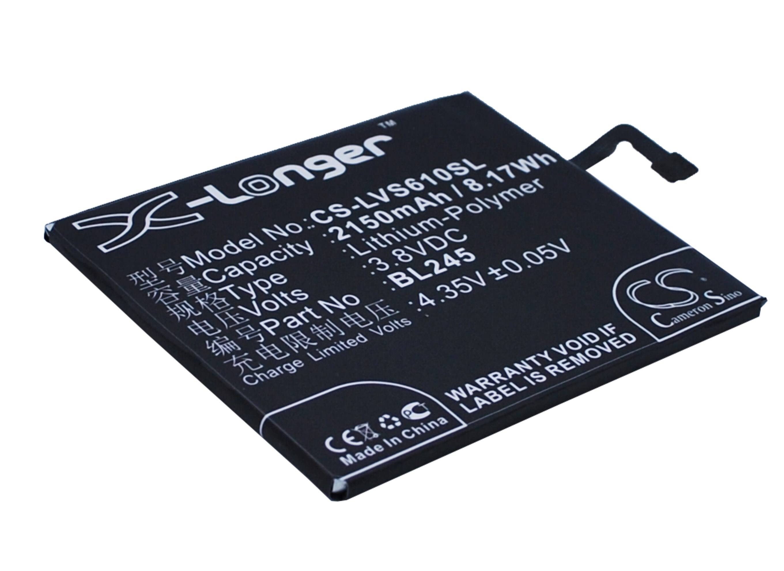 Batteri for SmartPhone, Mobil for Lenovo S60, S60-t, S60-w