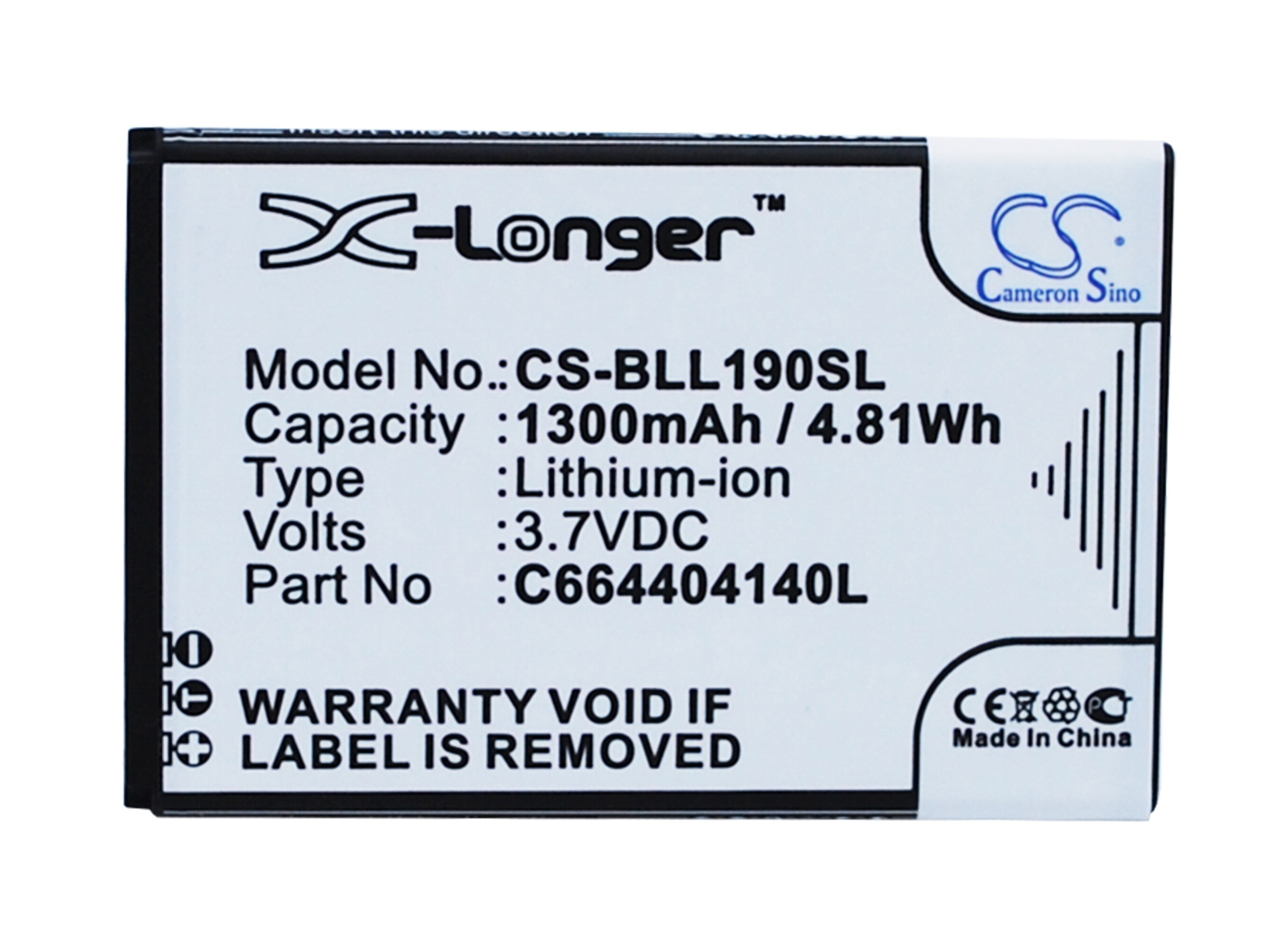 Batteri for smarttelefon, mobil for BLU Life Pay mini, L190L, L190U osv.