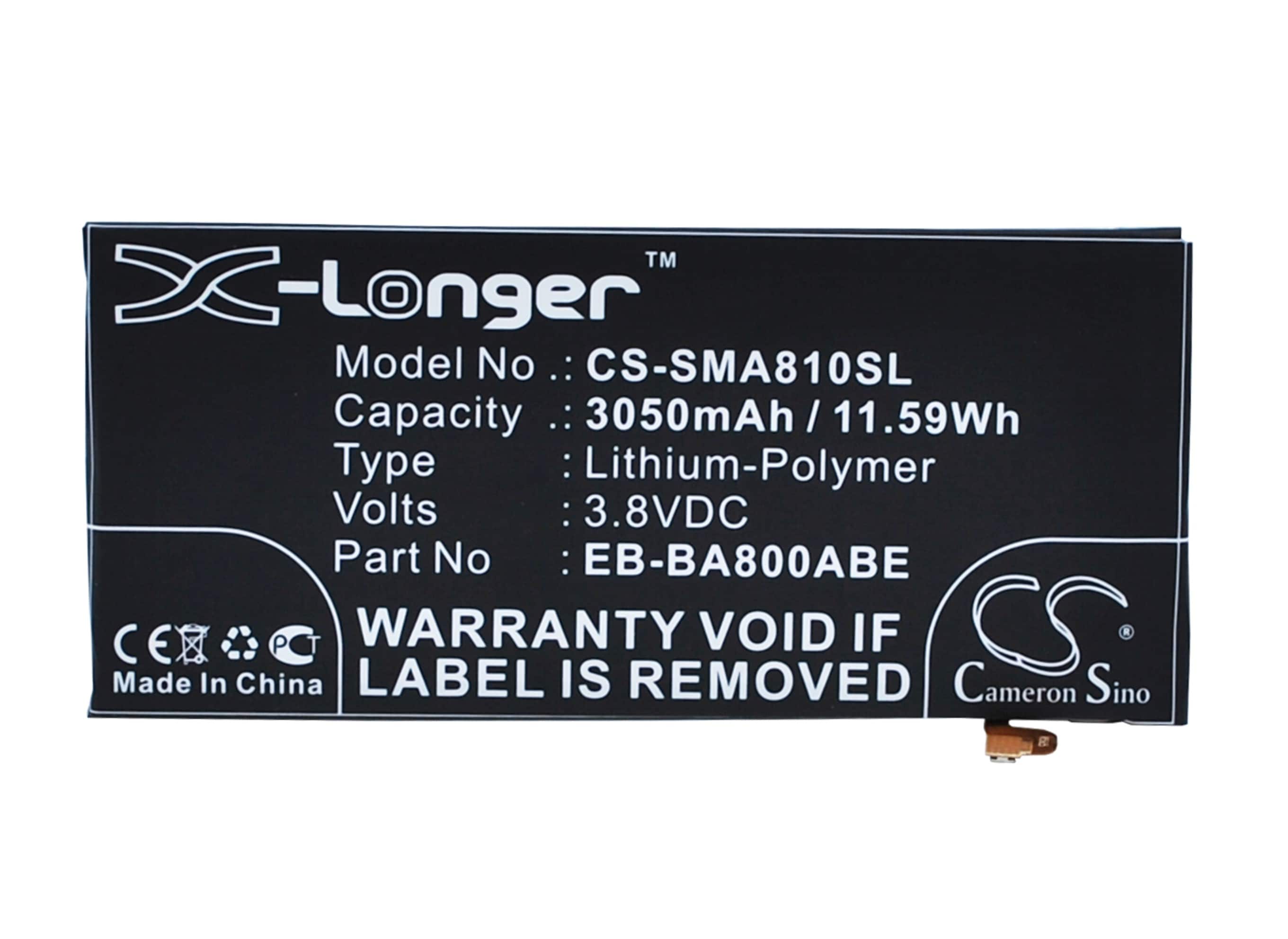 Batteri for SmartPhone, Mobil for Samsung SM-A8000, Galaxy A8 Duos, SM-A800YZ og andre.