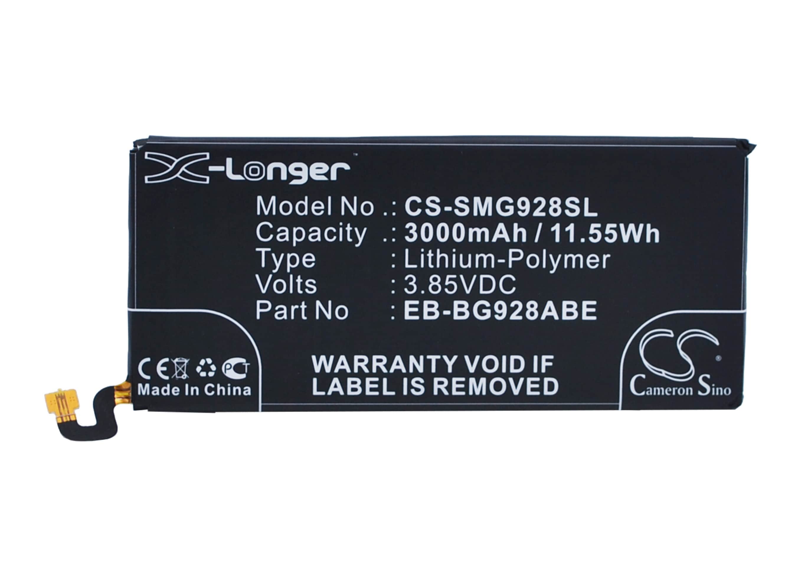 Batteri for SmartPhone, Mobil for Samsung Galaxy S6 Edge+, Galaxy S6 Edge Plus og andre.