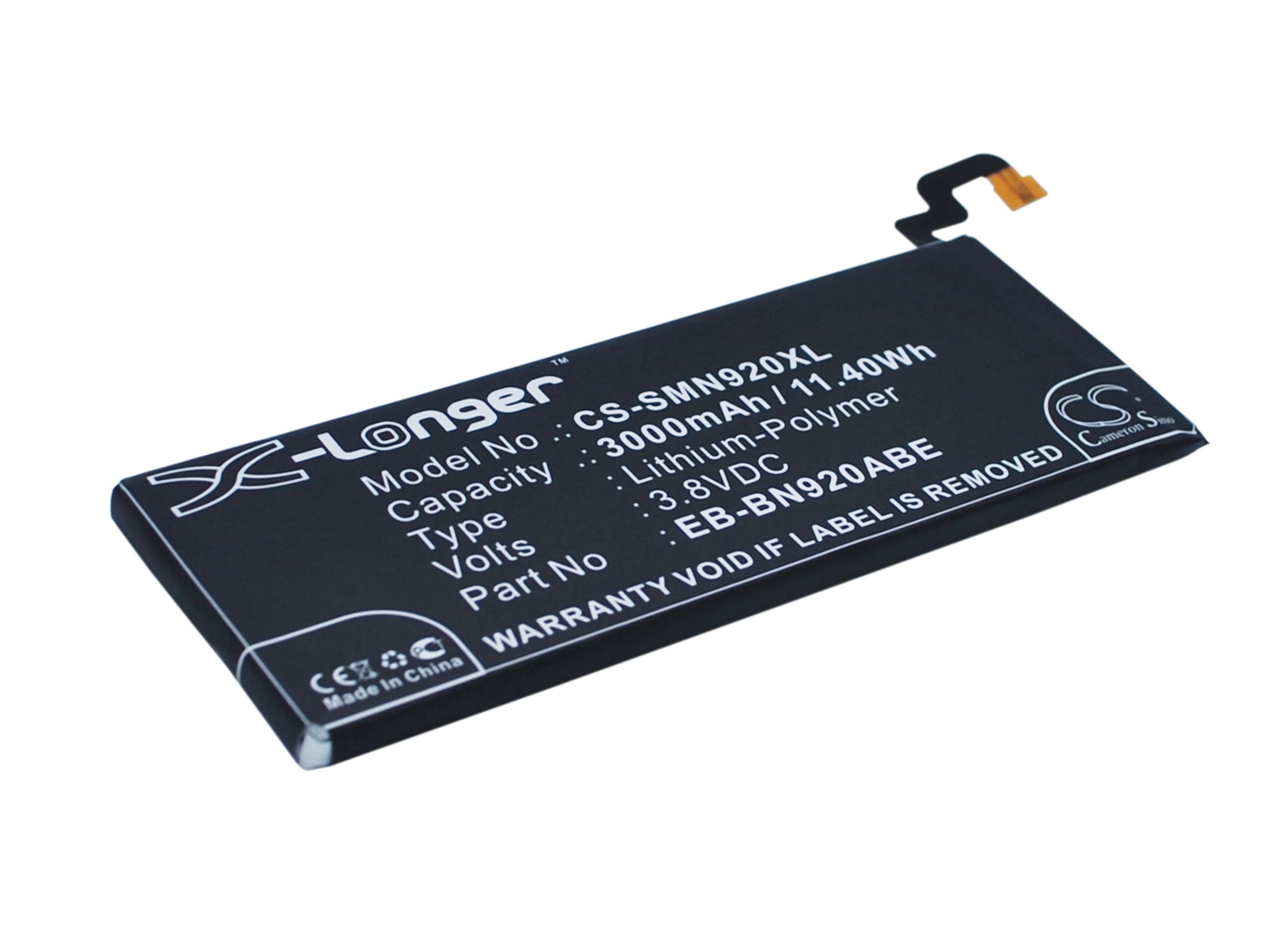 Batteri for SmartPhone, Mobil for Samsung Galaxy Note 5, SM-N920A, SM-N920R4 og andre.