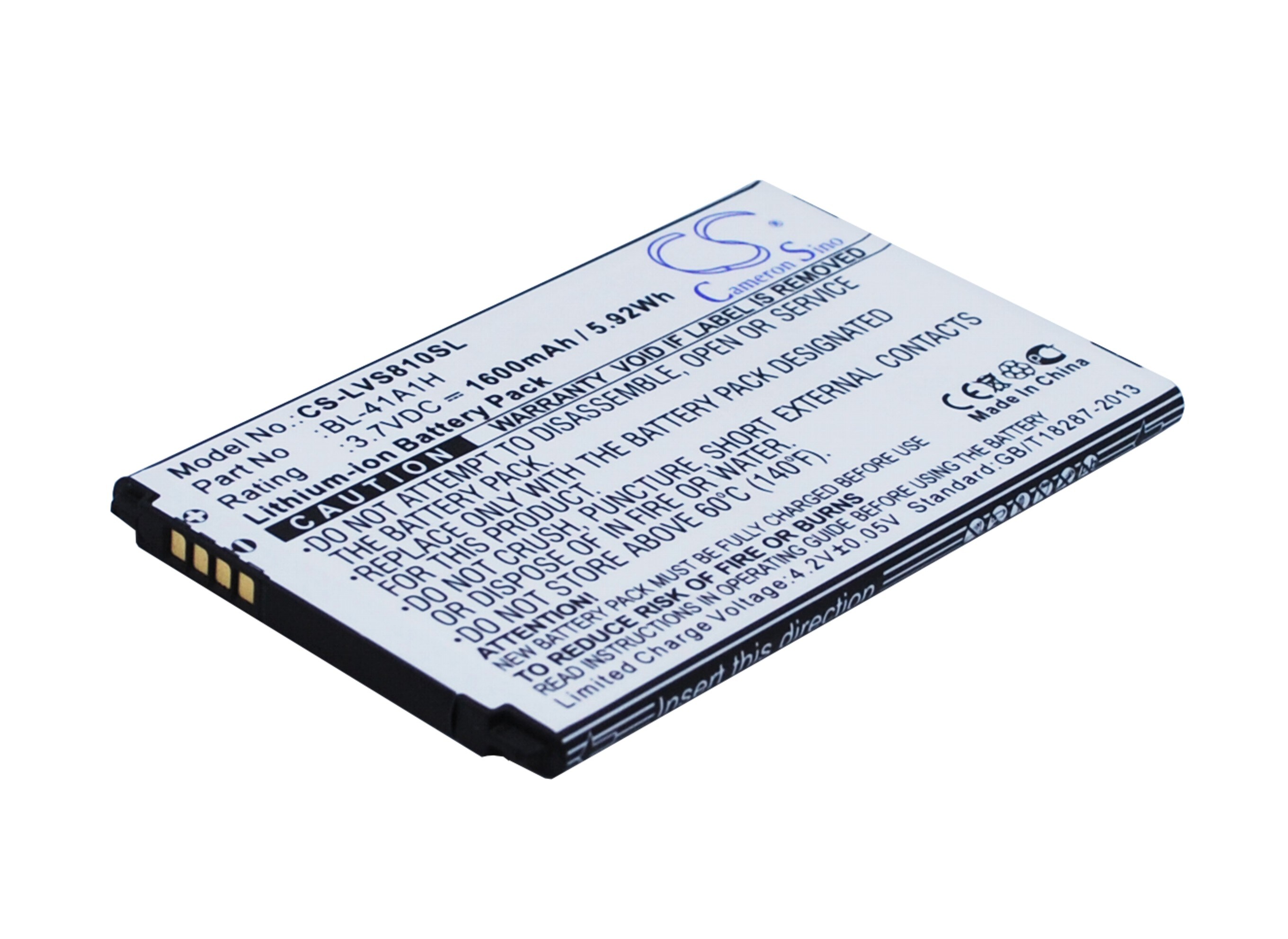 Batteri for SmartPhone, Mobil for LG Transpyre, VS810, VS810PP og andre.