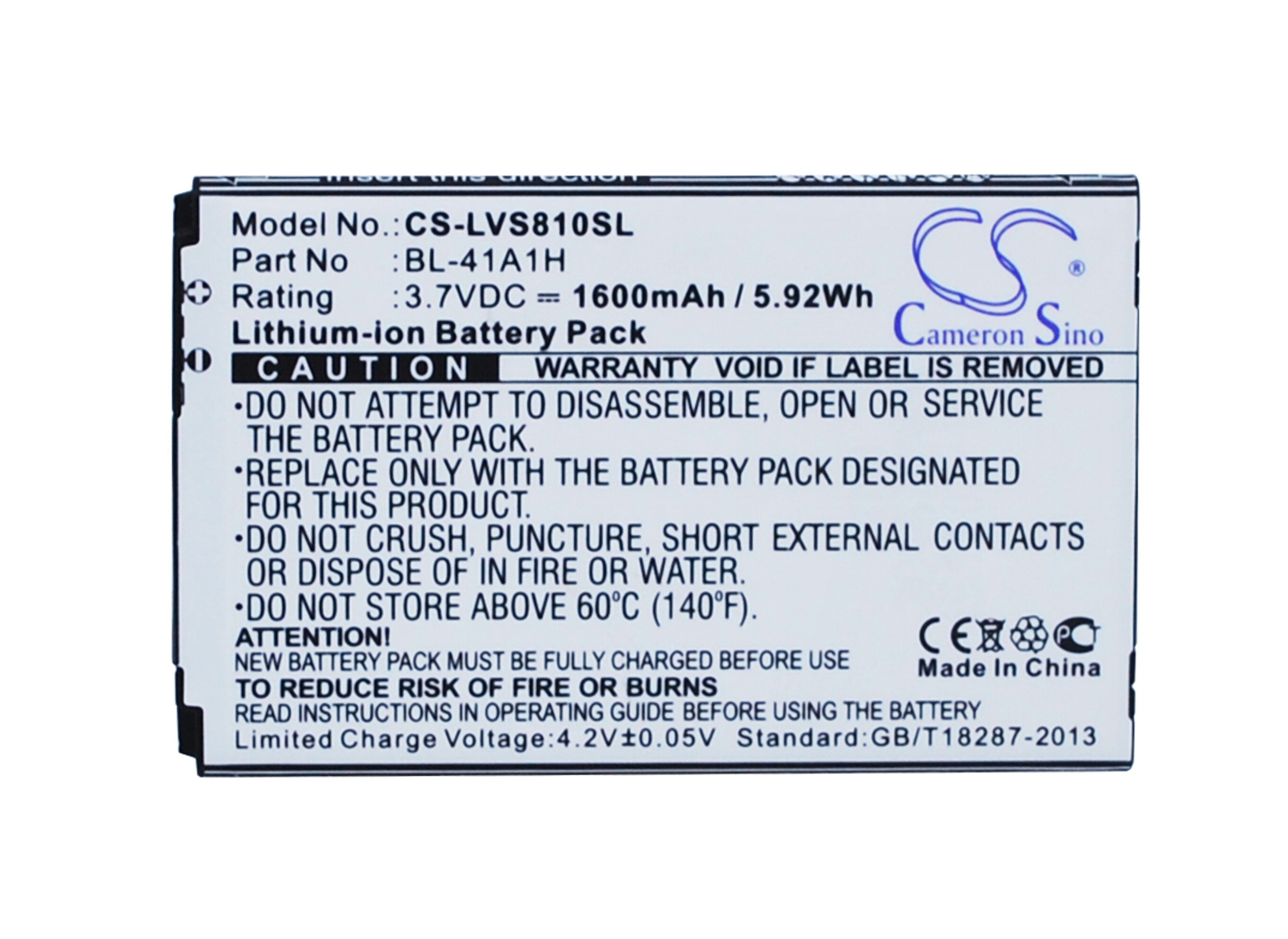 Batteri for SmartPhone, Mobil for LG Transpyre, VS810, VS810PP og andre.