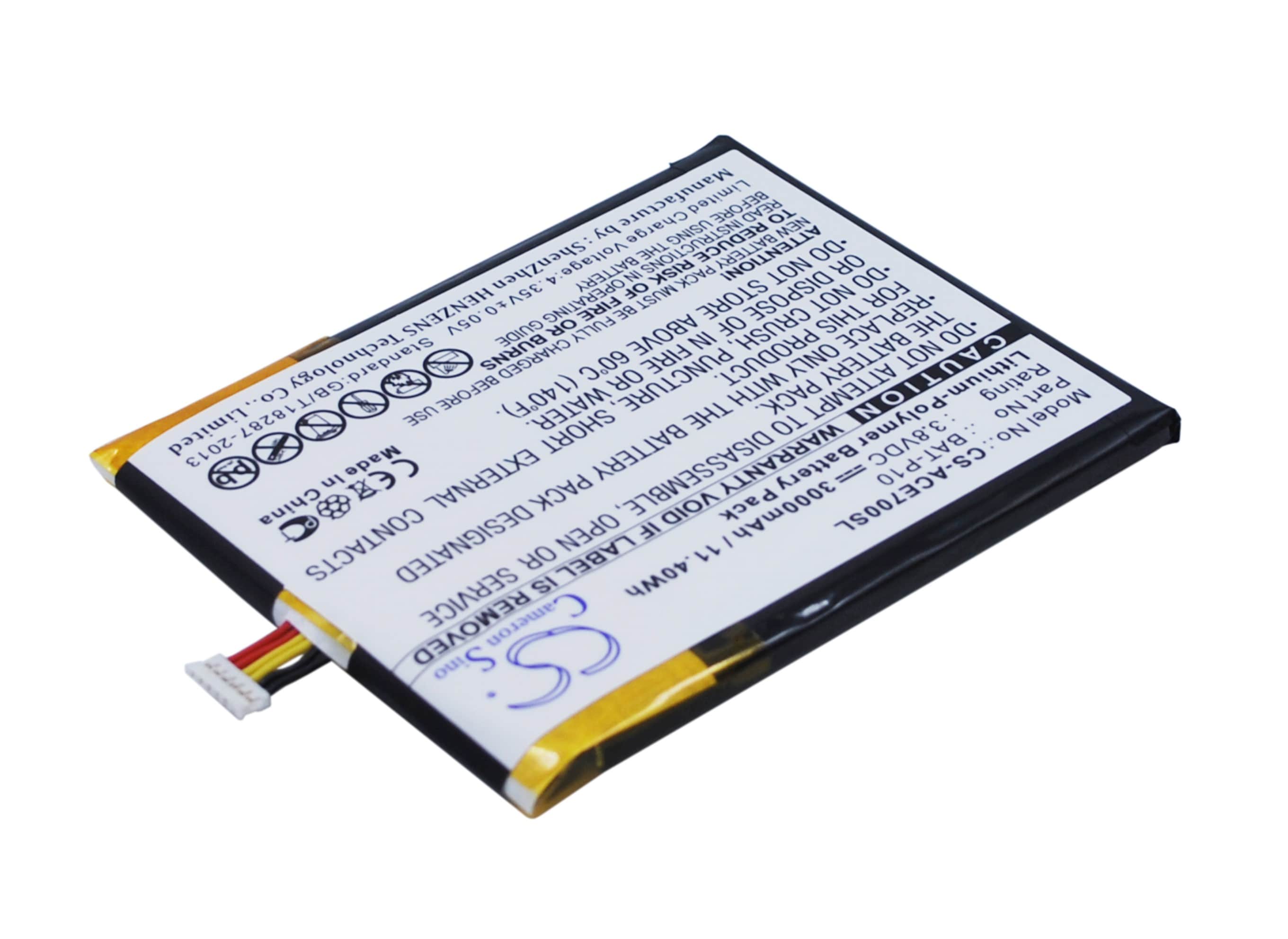Batteri til smarttelefon, mobil for Acer Liquid E700, Liquid E700 Triple, E39