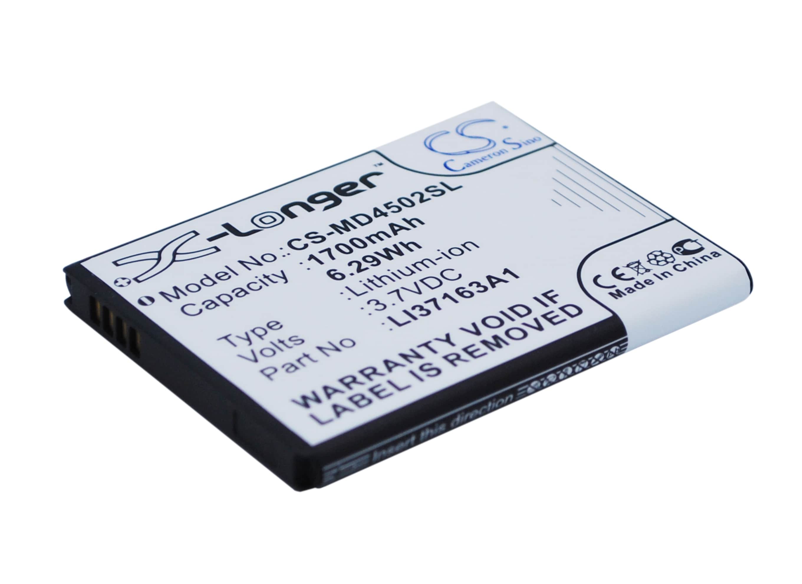 Batteri for SmartPhone, mobil for Medion Life E4502, MD 98907, MD98907 og andre.