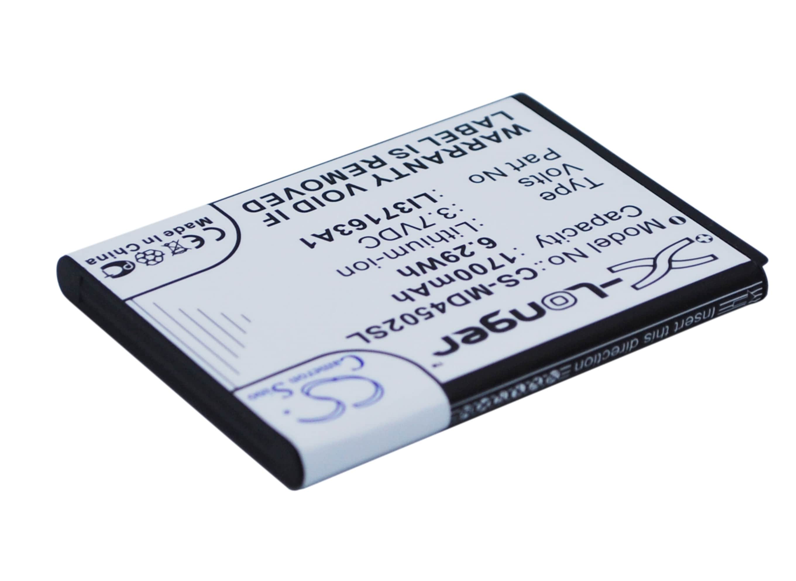 Batteri for SmartPhone, mobil for Medion Life E4502, MD 98907, MD98907 og andre.