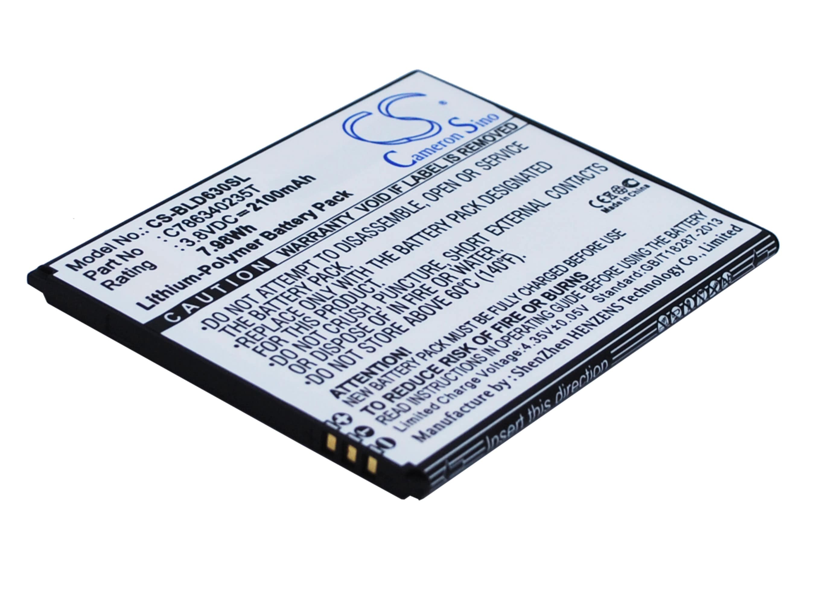 Batteri for smarttelefon, mobil for BLU Studio 5.5S, D630U, D630L