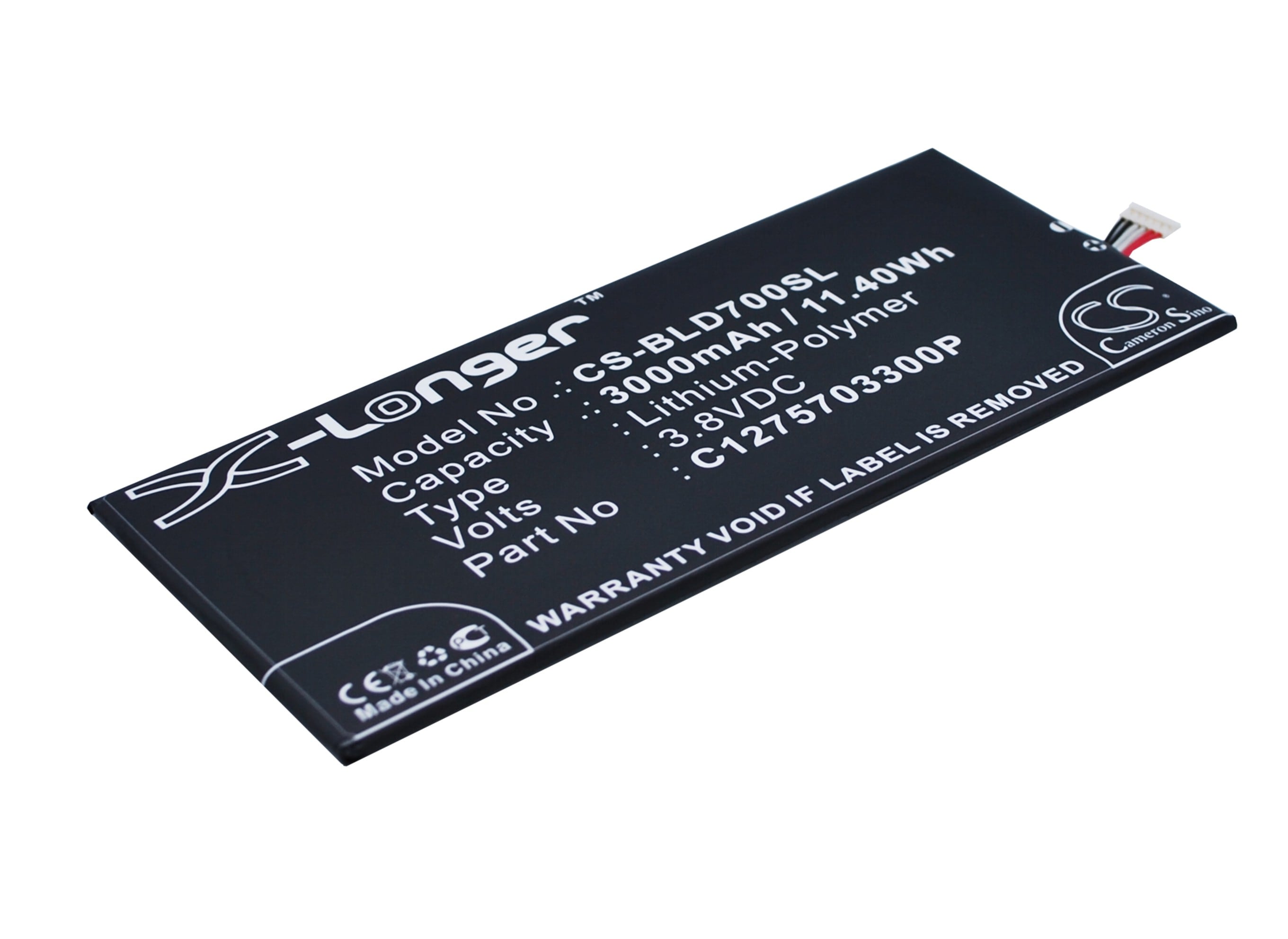 Batteri for smarttelefon, mobil for BLU Studio 7.0 HD, D700A, D700i osv.