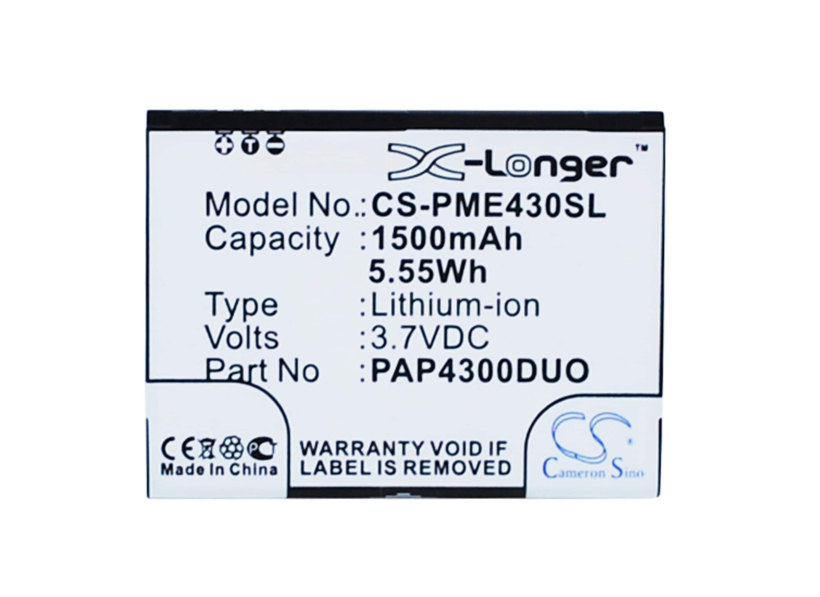 Batteri for SmartPhone, Mobil for Prestigio MultiPhone 4300 Duo