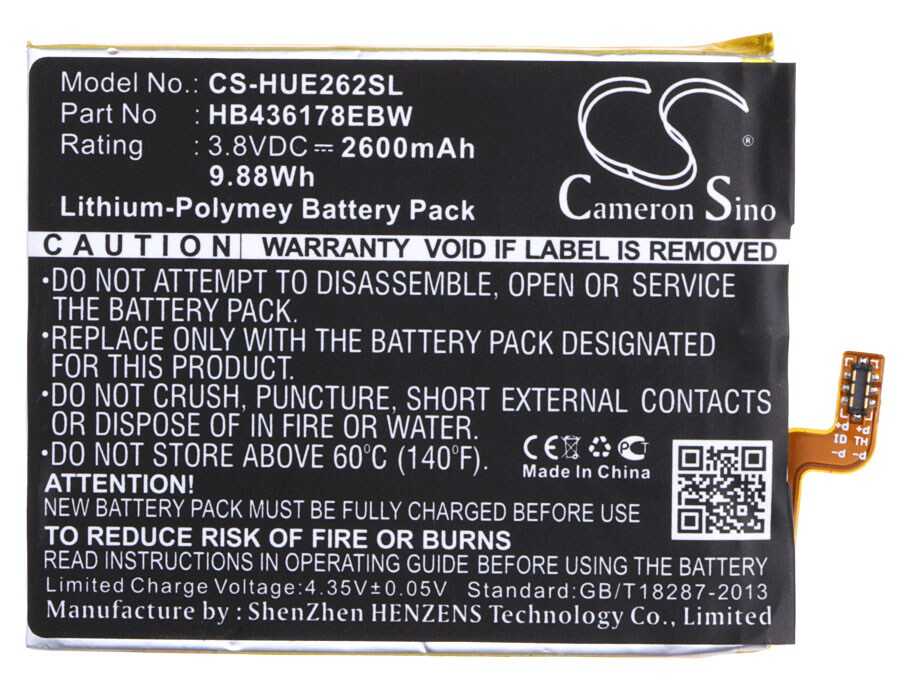 Batteri for SmartPhone, Mobil for Huawei E2629, 2629, Mate S og andre.