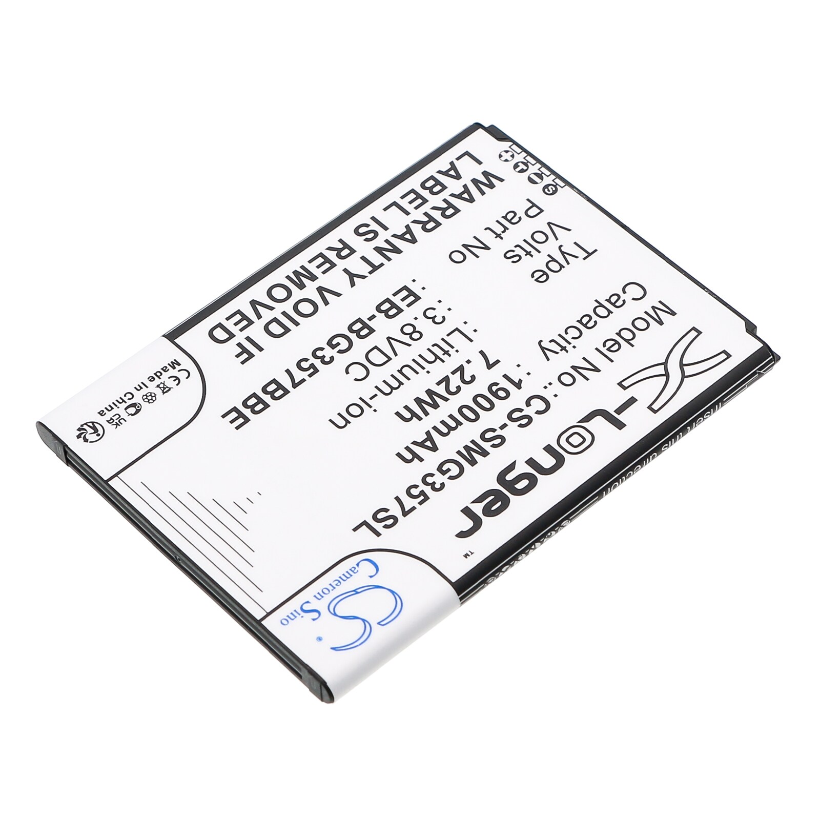 Batteri for SmartPhone, Mobil for Samsung SM-G357M, Galaxy Ace Style LTE, SM-G357FZ og andre.