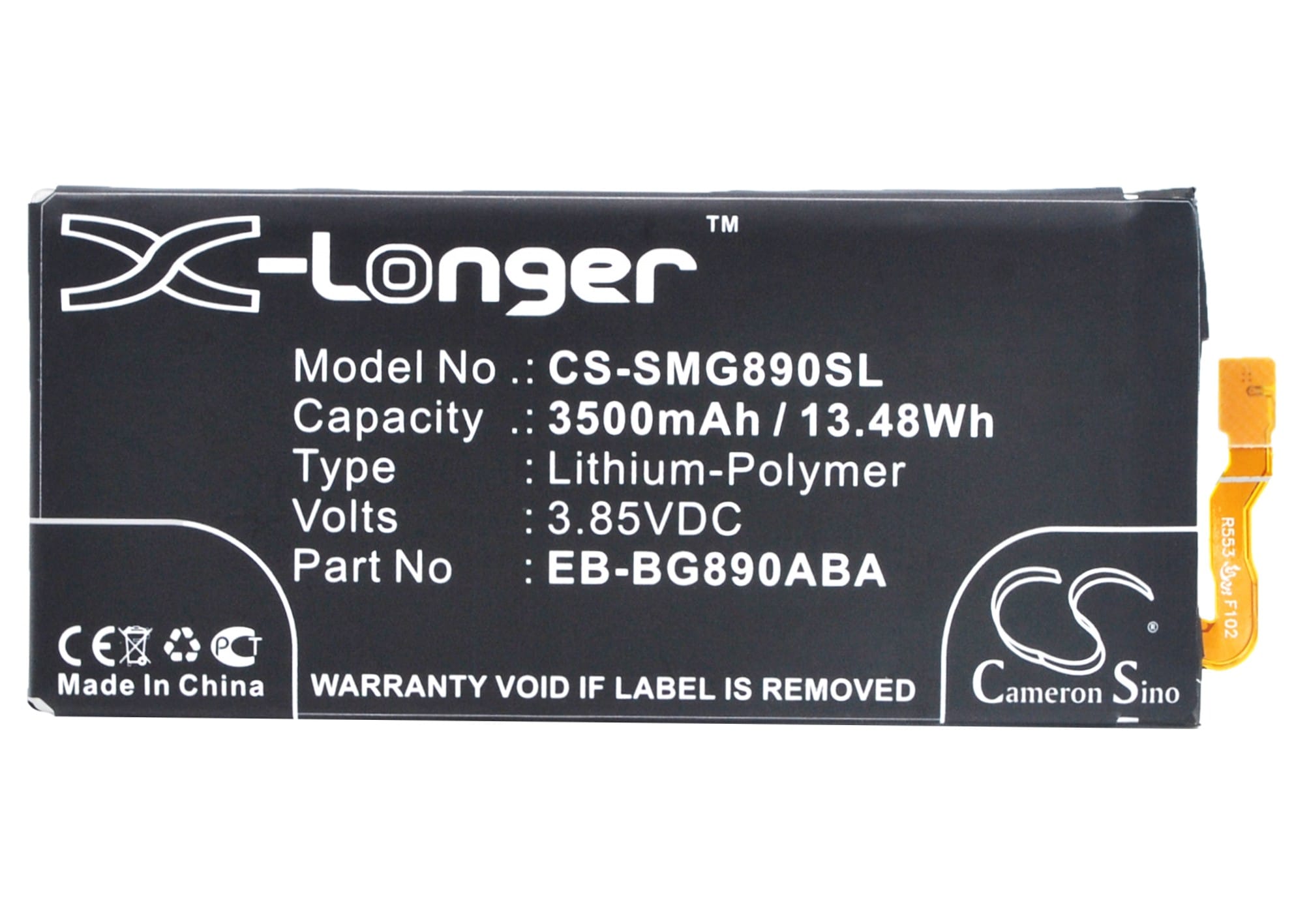 Batteri for SmartPhone, Mobil for Samsung Galaxy S6 Active, Galaxy S6 Active LTE-A og andre.