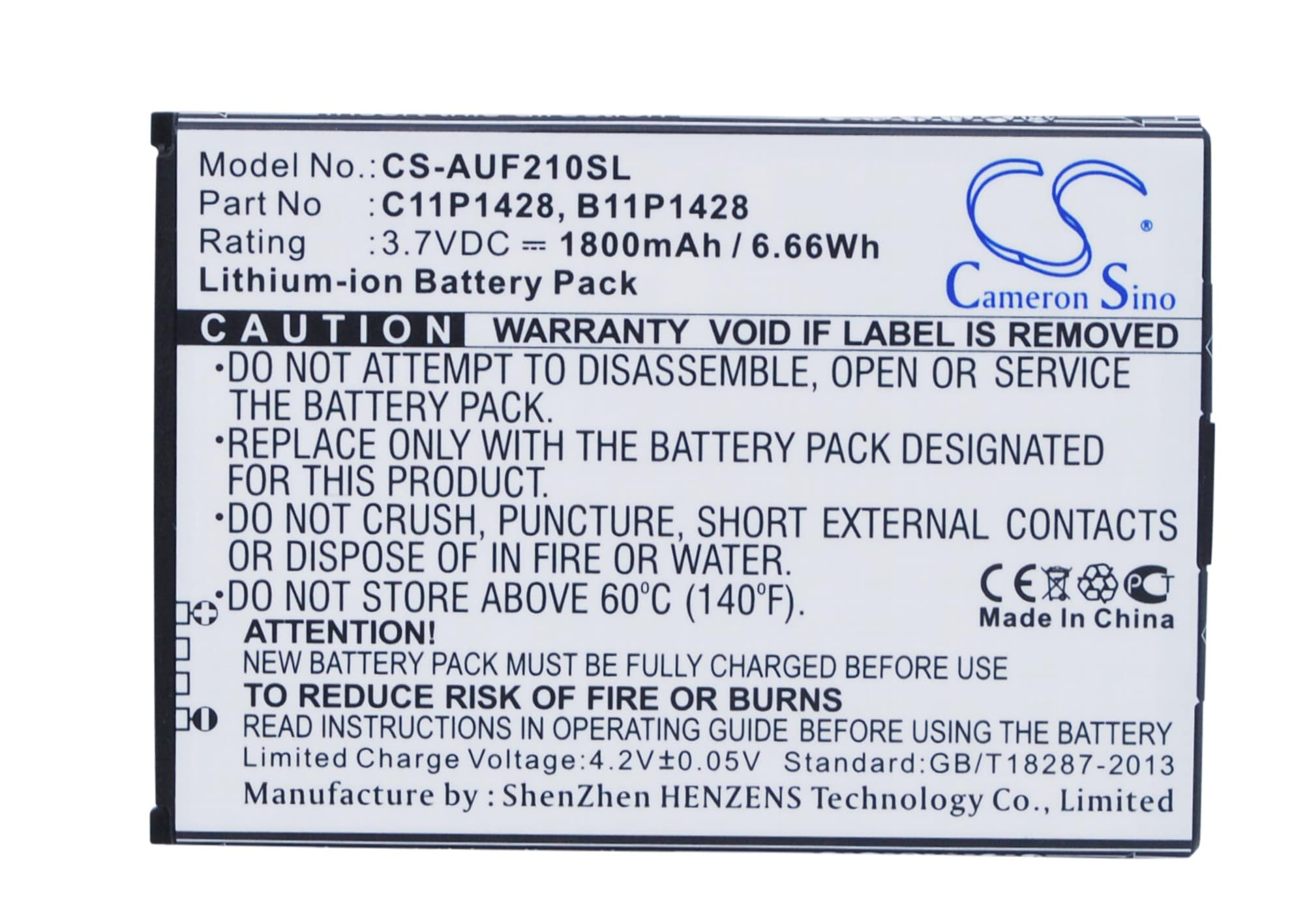Batteri for SmartPhone, Mobil for Asus Zenfone 2 Laser ZE500KG, ZE500KL, ZE500KG og andre.