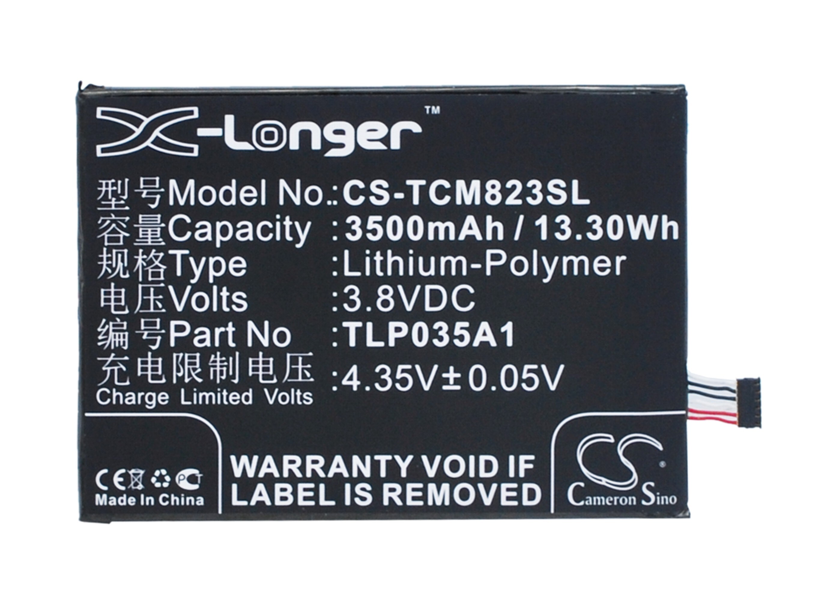 Batteri for SmartPhone, Mobil for Alcatel N1 Max, Pop 4 6", OT-7070X og andre.