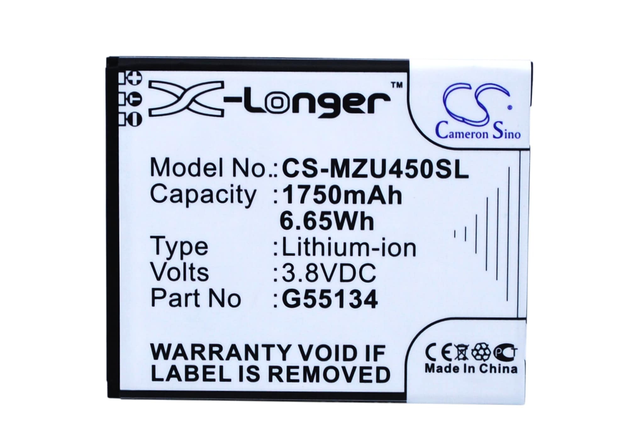 Batteri for SmartPhone, Mobil for NAVON Mizu M450, Mizu M450 Dual SIM