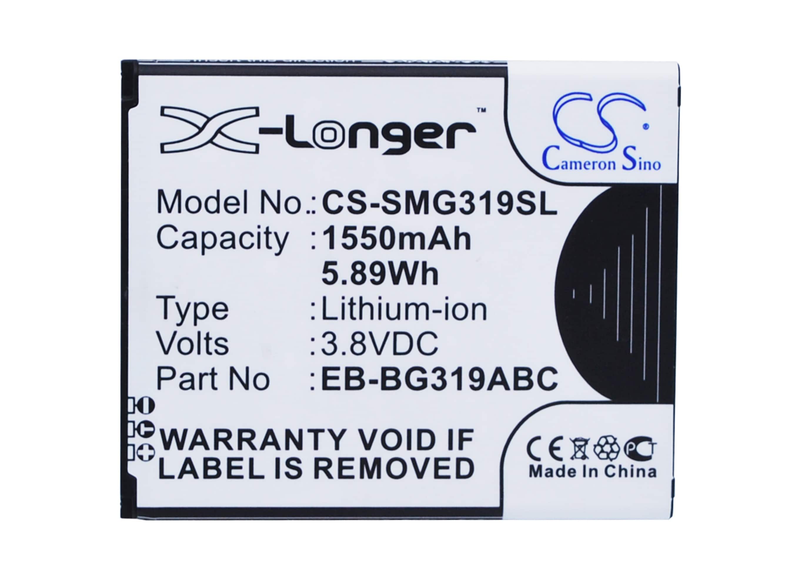 Batteri for SmartPhone, Mobil for Samsung SM-G3139D, Galaxy Ace 4 CDMA, SM-G310A og andre.