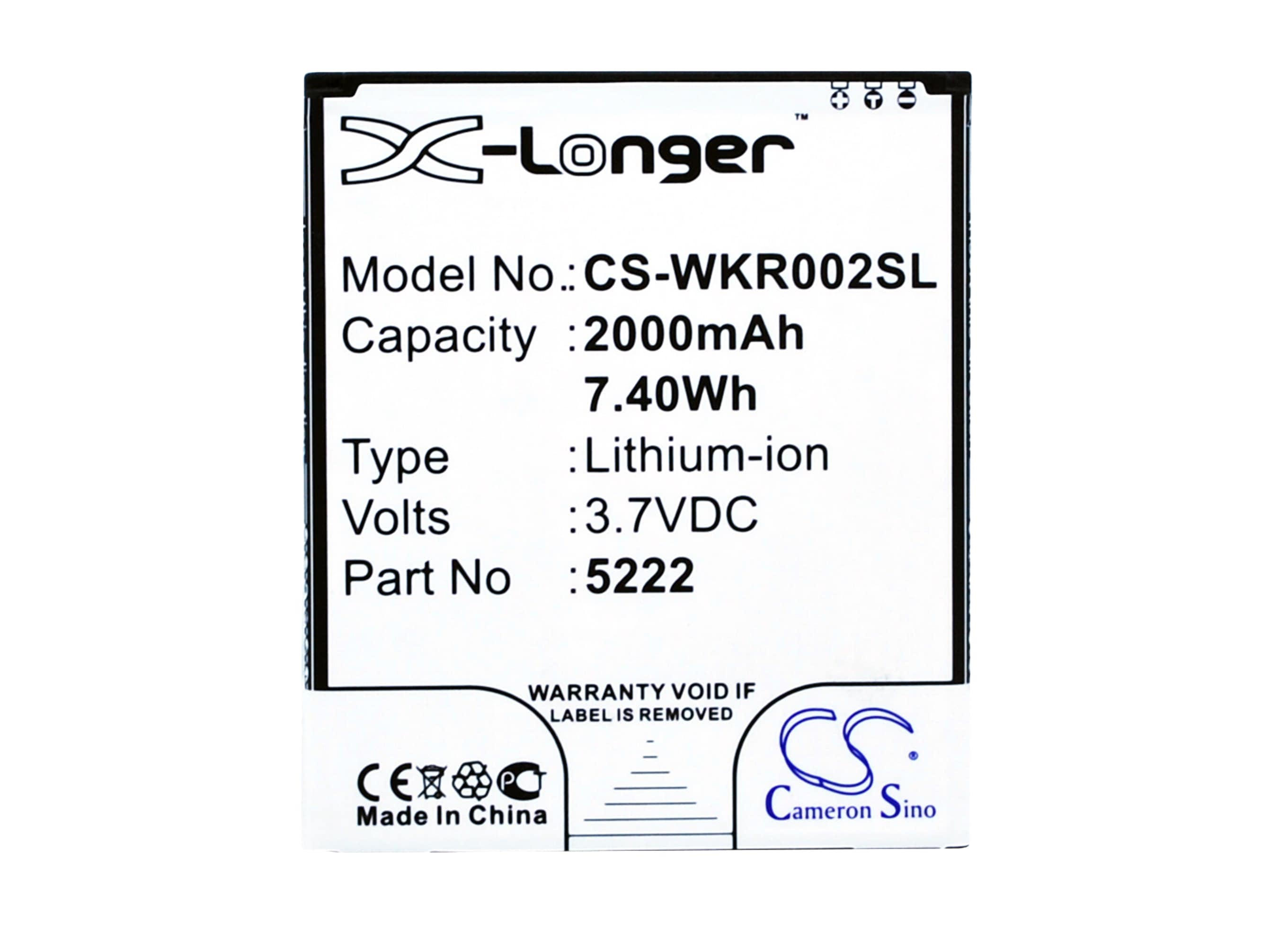 Batteri for SmartPhone, Mobil for Wiko Rainbow Jam, Freddy, 9669 og andre.